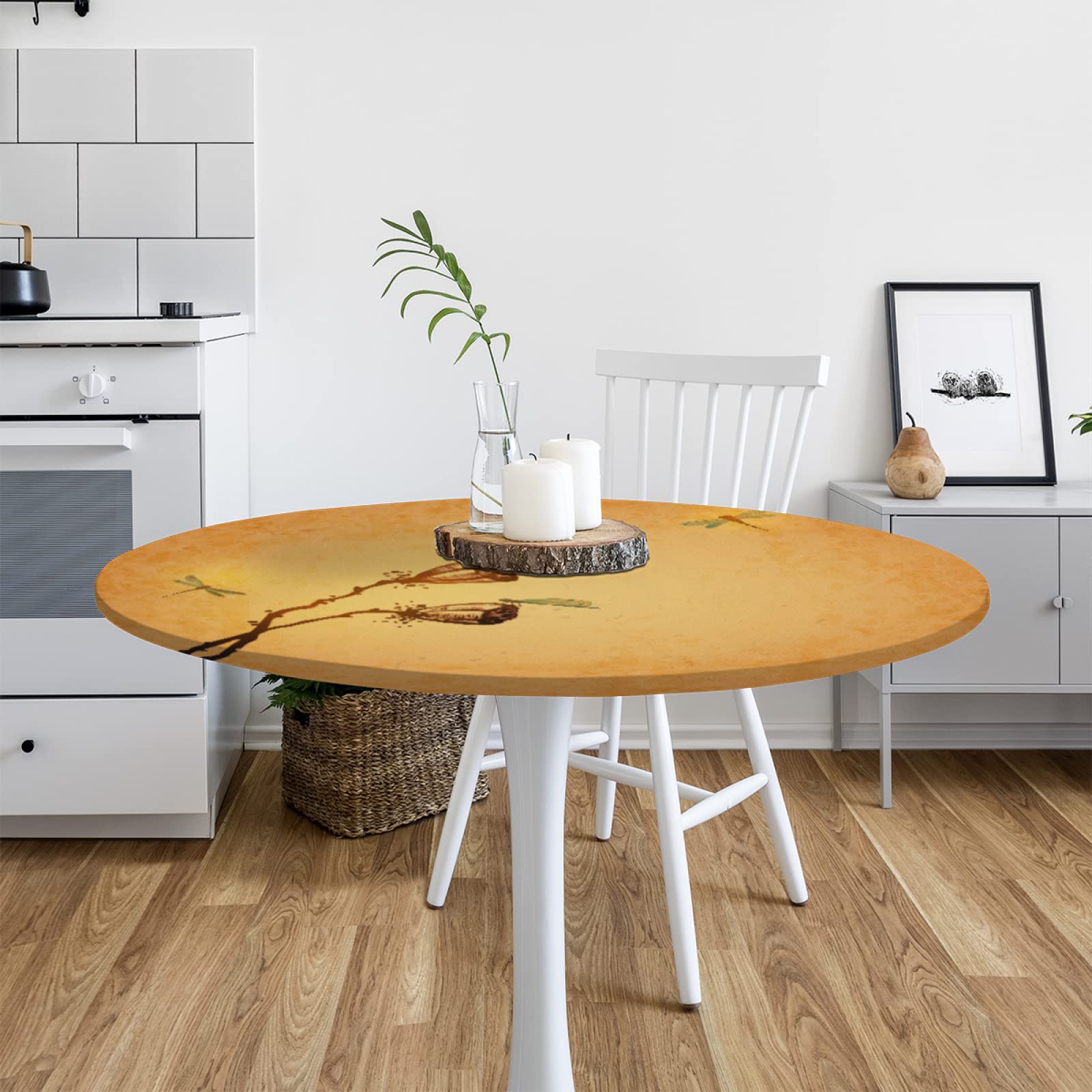 Waterproof Elastic Round Tablecloth 36