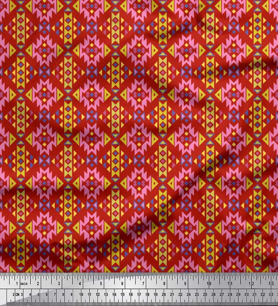 Soimoi Moss Georgette Brown Fabric by The Yard - 42