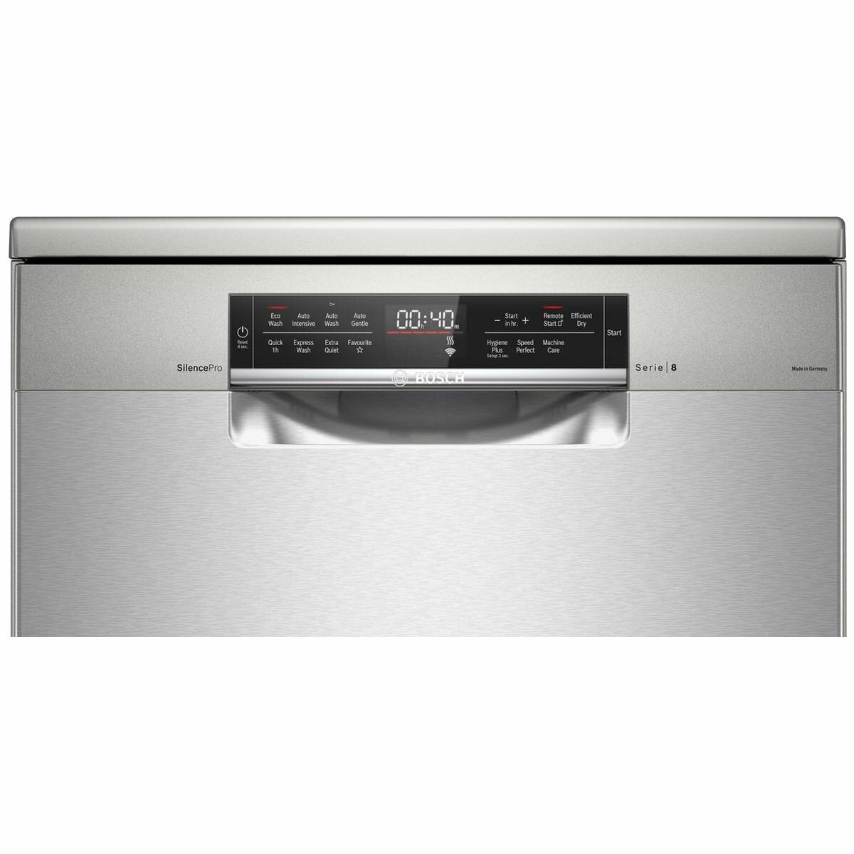 Bosch Series 8 60cm Freestanding Dishwasher SMS8EDI01A - Energy Efficient Stainless Steel Appliance for Modern Kitchens | Perfect for Large Families & Dinner Parties