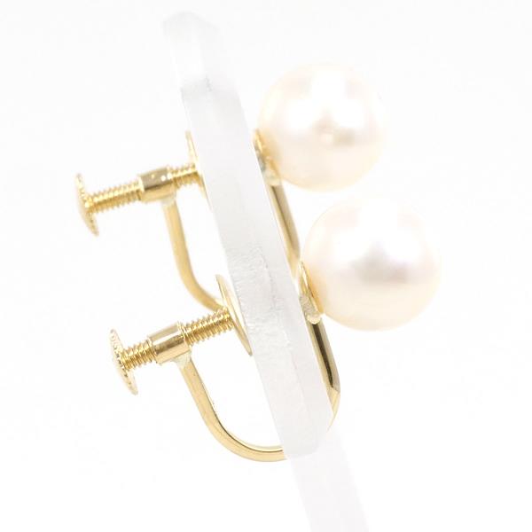 18K Yellow Gold Pearl Earrings for Women - Classic Stud Earrings with Genuine Pearls - Perfect for Weddings, Parties & Everyday Elegance