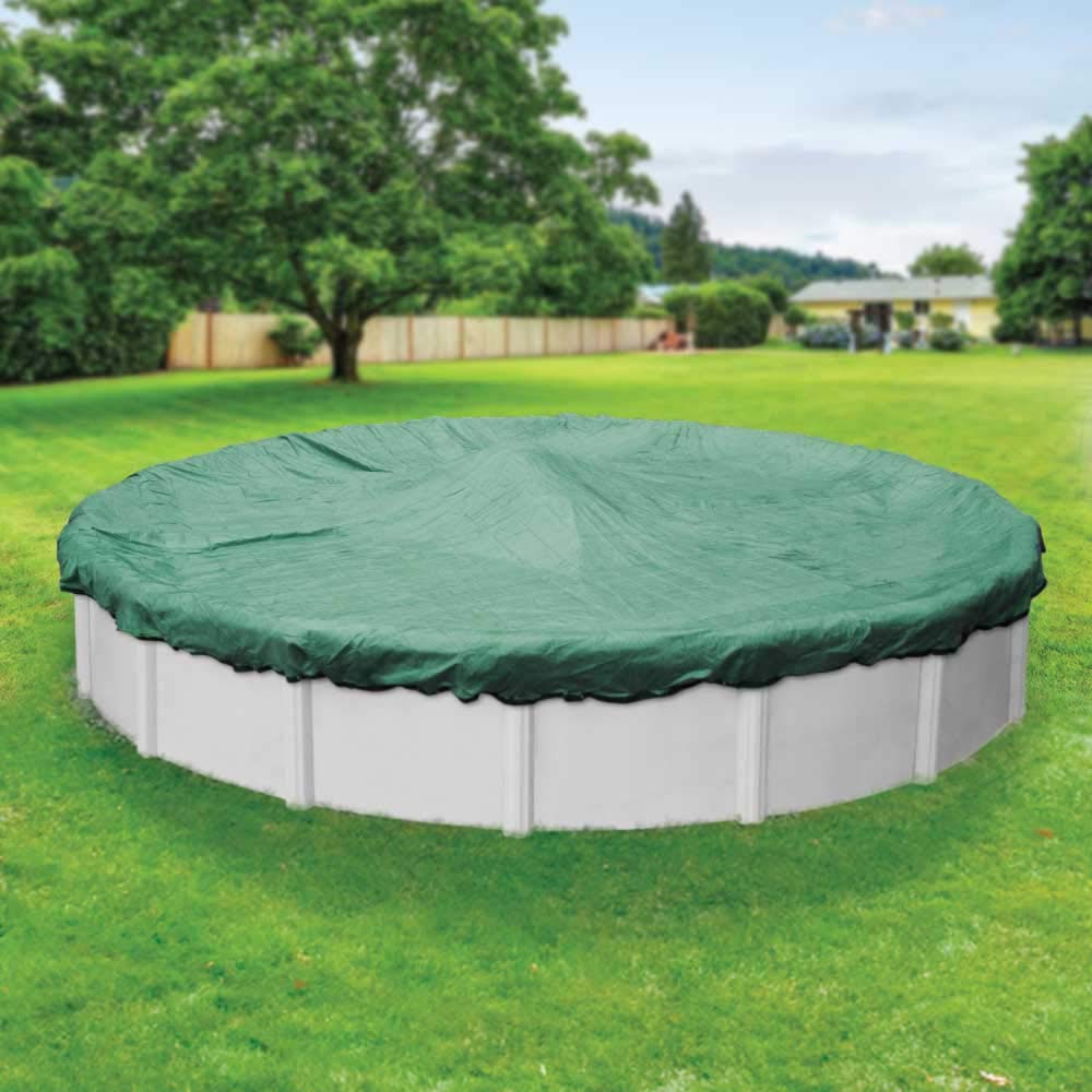 Pool Mate 4128-4 Extreme Mesh Winter Pool Cover for 28-Foot Round Above Ground Pools - Heavy Duty Protection for Winter Season Swimming Pool Maintenance