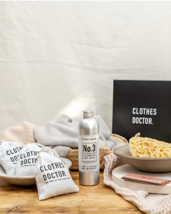 Premium Cashmere & Wool Care Kit - Gentle Laundry Detergent & Fabric Conditioner for Delicate Sweaters & Coats - Perfect for Hand Washing & Dry Cleaning at Home