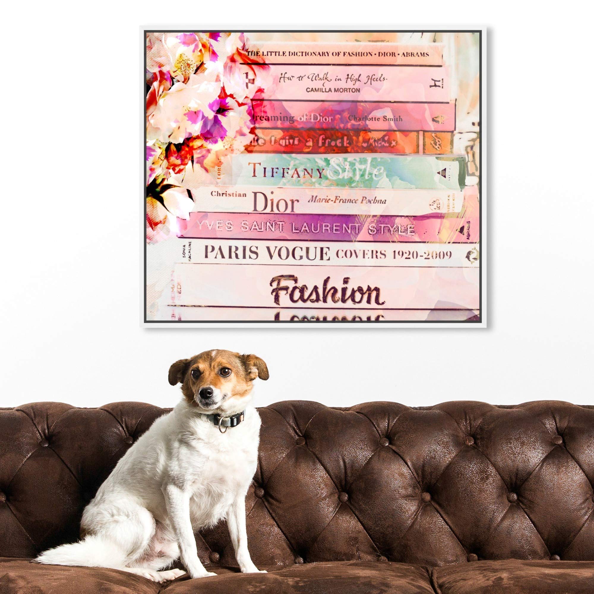 Romantica Spring Pink Framed Wall Art Canvas Print - 24x20 Inches - Fashion & Glam Home Décor by Oliver Gal Artist Co. | Perfect for Living Room, Bedroom & Office Decor