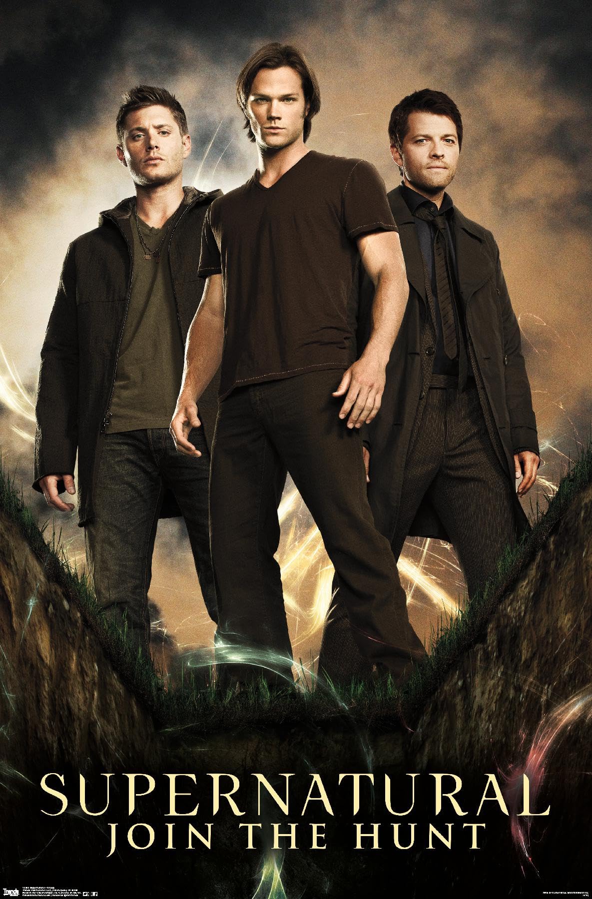 Supernatural TV Show Group Wall Poster - 14.725 x 22.375 Inches Premium Unframed Art Print | Perfect for Bedroom Decor, Living Room Wall Art & Gift for Supernatural Fans