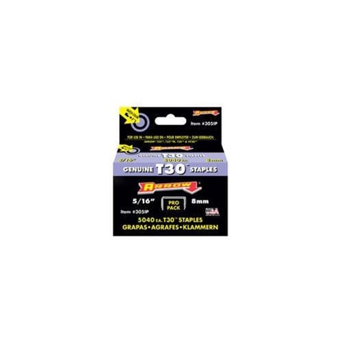 Arrow 305 T30/HT30 5/16-Inch Staples - 1000 Pack for Heavy Duty Stapling | Ideal for Carpentry, Upholstery & Home Office Use