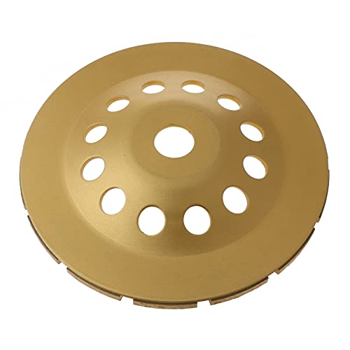 1 Pc Diamond Segment Grinding Wheel Cup Disc - 115mm Concrete Granite Stone Cutting Tool for Angle Grinder - Perfect for DIY Projects, Masonry Work & Tile Installation