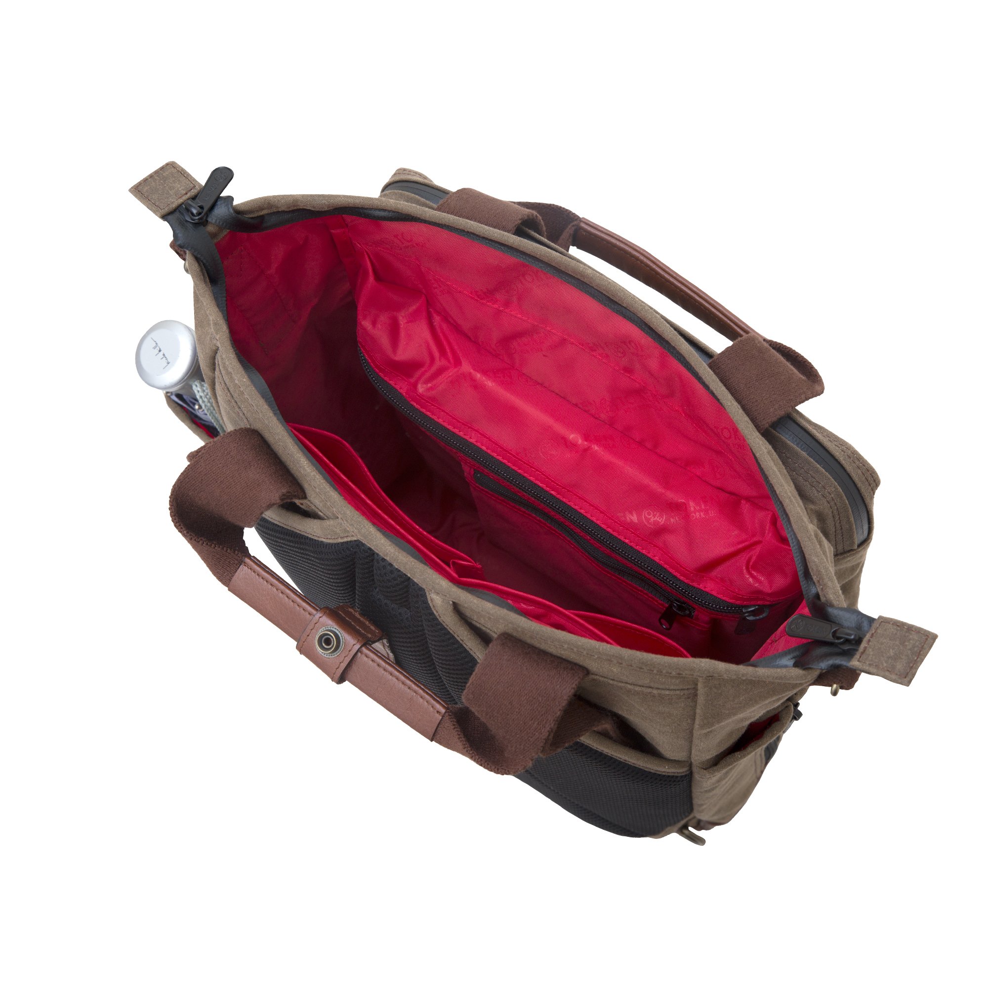 Waxed Fordham Convertible Backpack & Messenger Bag - Dark Brown Leather, One Size Fits All - Perfect for Travel, Work & Everyday Use