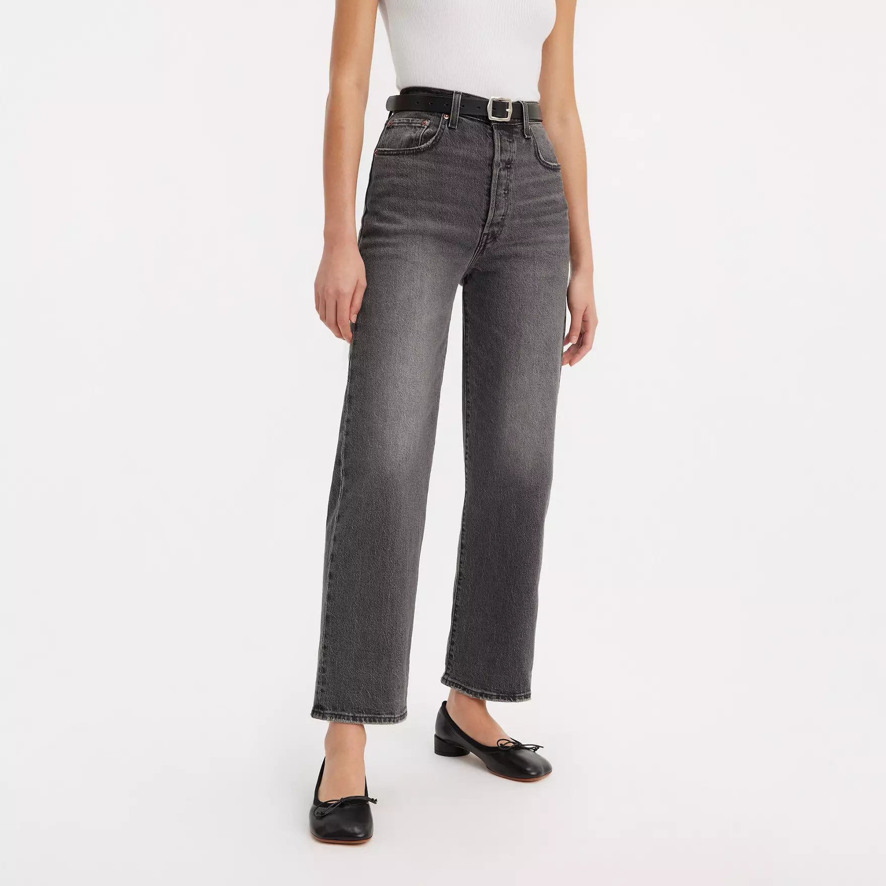 Levi's Ribcage Straight Leg Jeans for Women - High Waist Denim Pants with Static Wash | Perfect for Casual Wear, Office Outfits & Night Out