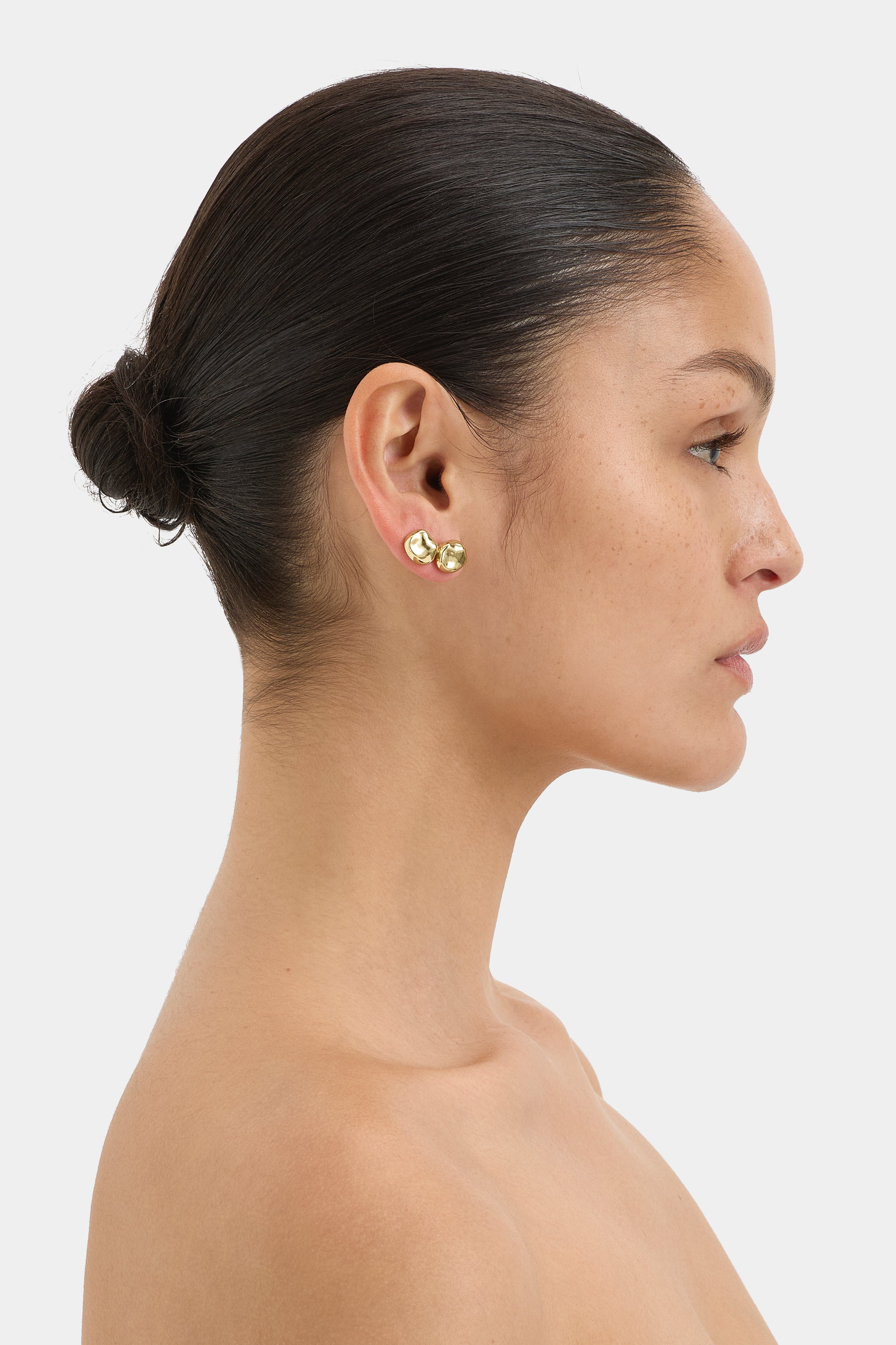 Gold Rosette Stud Earrings for Women - Elegant Floral Design for Parties, Weddings & Everyday Wear