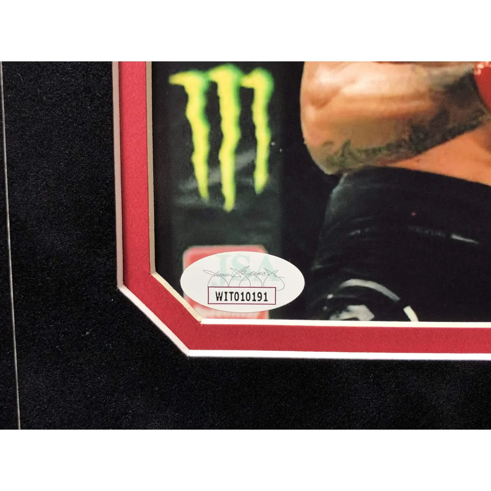 Justin Gaethje Signed UFC 8x10 Photo Collage with JSA COA - Authentic Autographed Memorabilia for Sports Fans & Collectors | Perfect for Man Cave, Game Room, or Gift