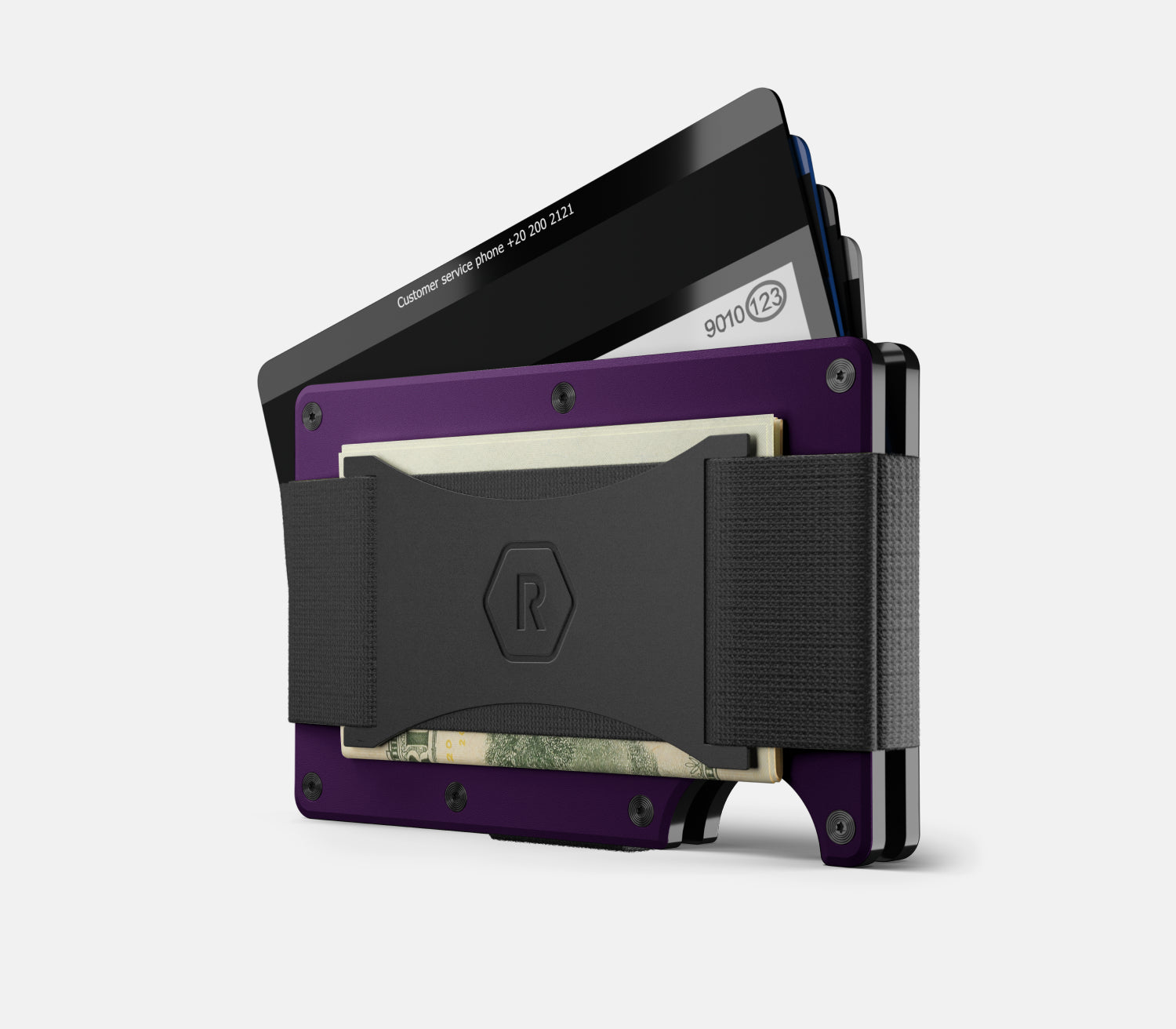 Ridge Wallet - Slim Aluminum RFID Blocking Minimalist Front Pocket Wallet for Men - Perfect for Travel, Everyday Carry & Outdoor Adventures