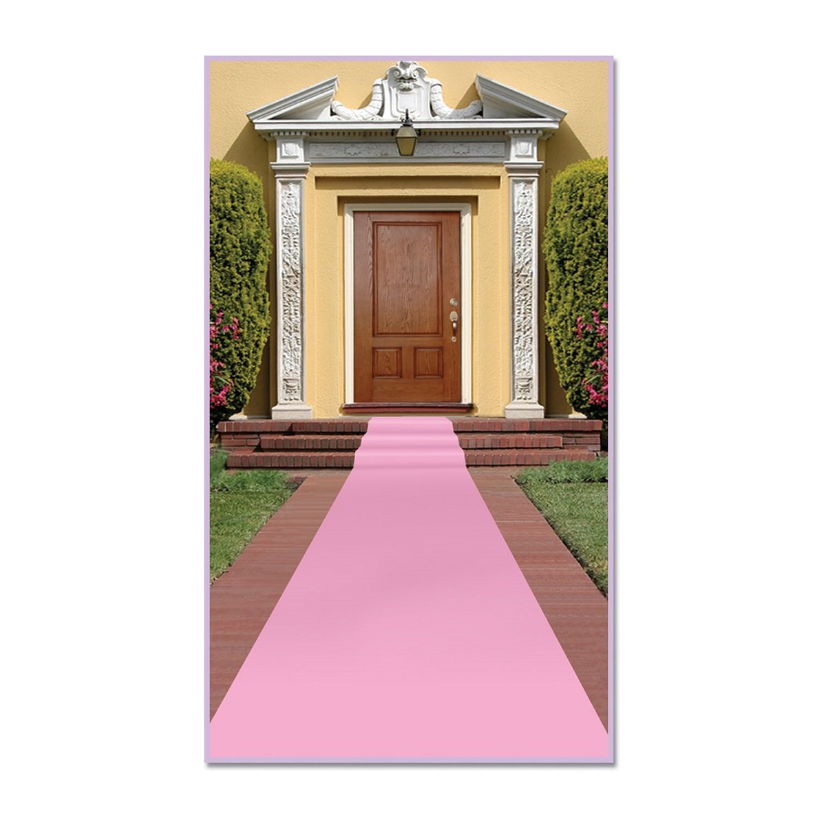 6-Pack Pink Princess Carpet Runner for Birthday Party Decorations - 2' x 15' Non-Slip Floor Mat for Kids Room, Bridal Shower & Princess Theme Events