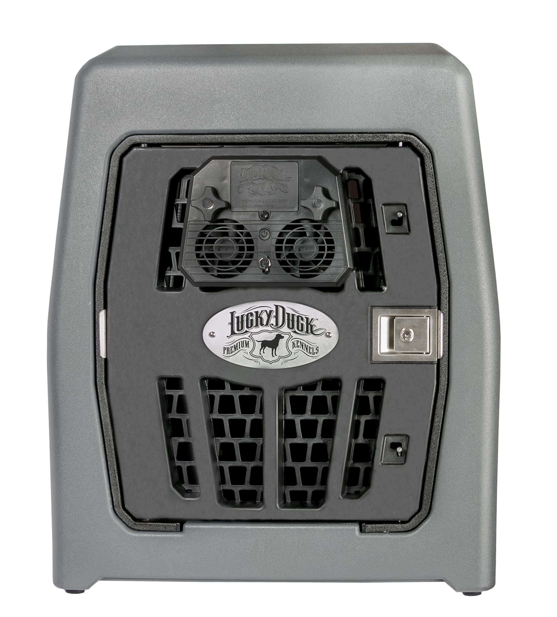 Lucky Duck Universal Dog Kennel Fan - Portable Cooling Fan for Pet Crates, Travel & Outdoor Use - Quiet & Energy Efficient for Dogs & Small Animals - Perfect for Home, Car & Camping Trips