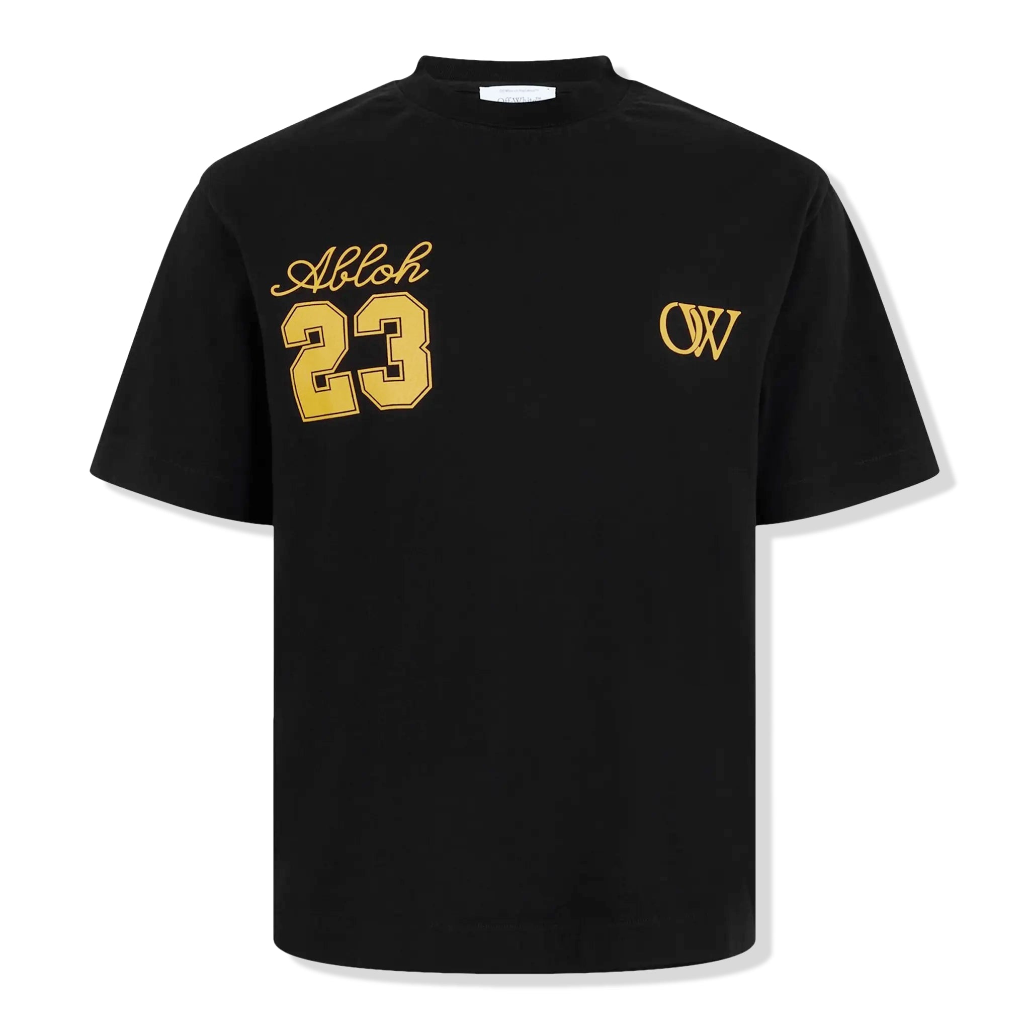 Off White OW 23 Skate Black Graphic T-Shirt - Streetwear Skateboard Fashion for Men | Perfect for Casual Wear, Skate Sessions & Urban Outfits