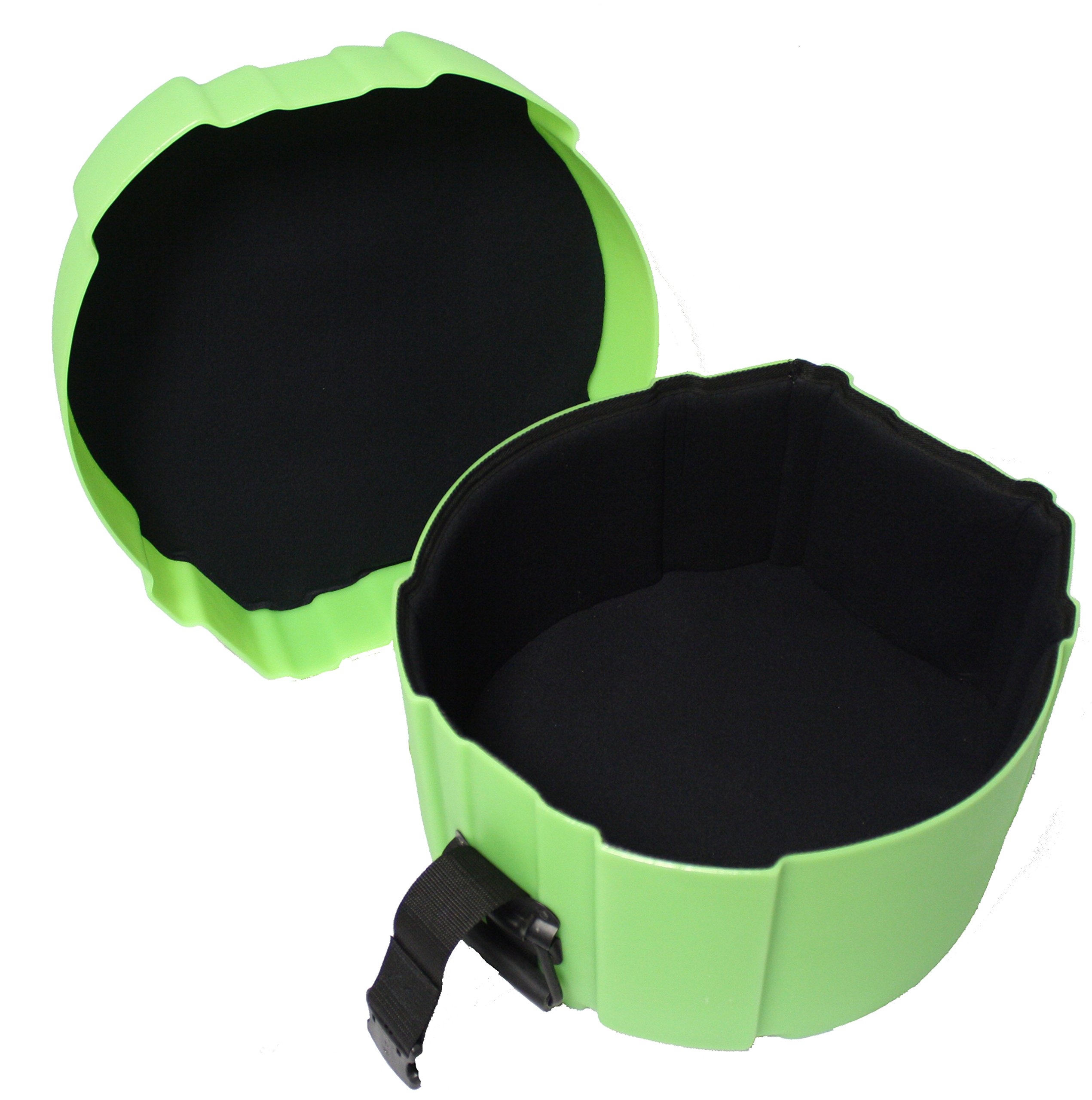Humes & Berg Enduro Pro 6.5x14 Inch Foam-Lined Snare Drum Case - Lime Green Protective Cover for Drummers - Perfect for Gigging, Touring & Studio Use