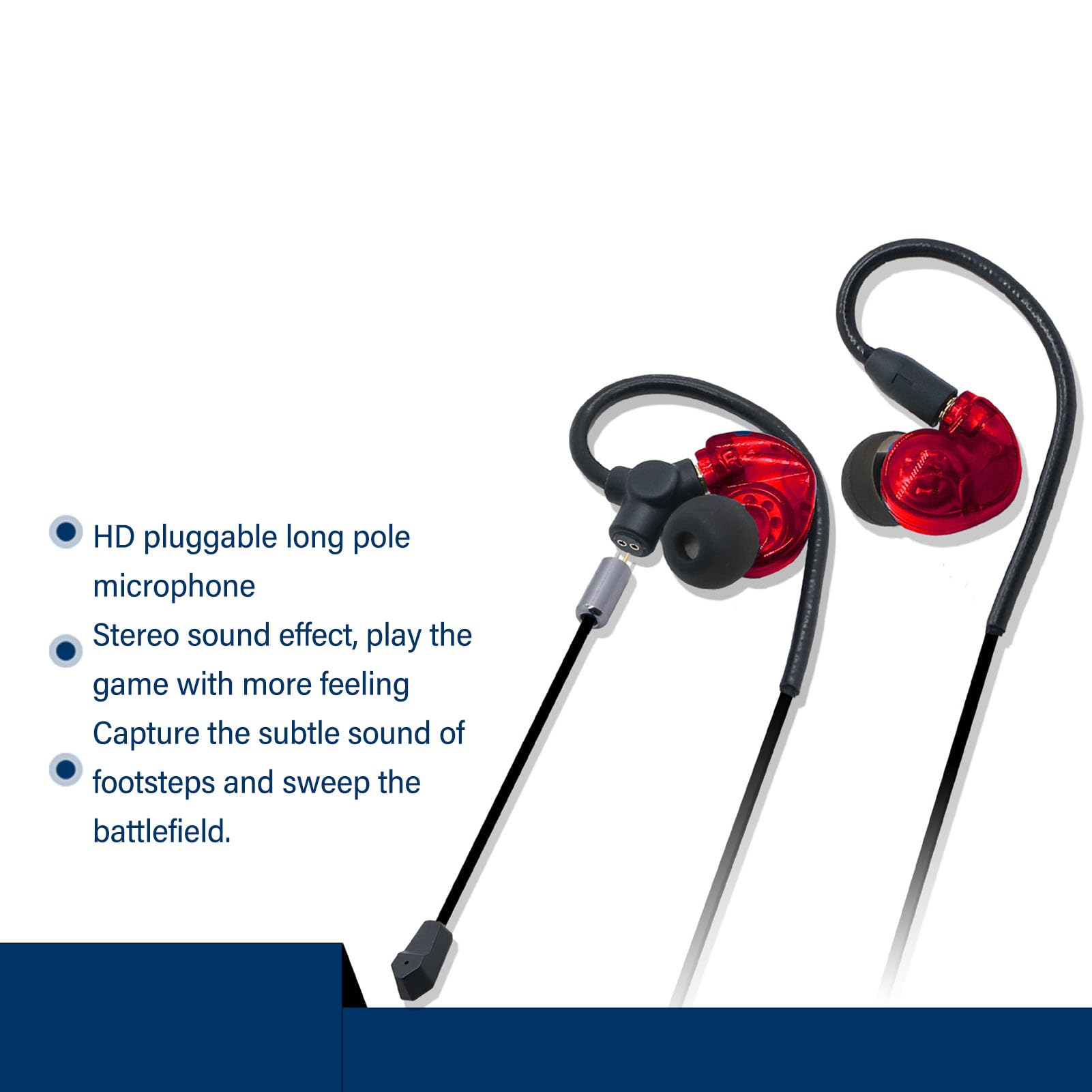 Ciciglow Detachable Gaming Headphones with Noise Canceling - 3.5mm Wired Headset with 10mm Speaker - Lightweight PC Gaming Headphones for Laptop, Computer, PS4, Xbox (Red) - Perfect for Gaming, Streaming & Online Classes