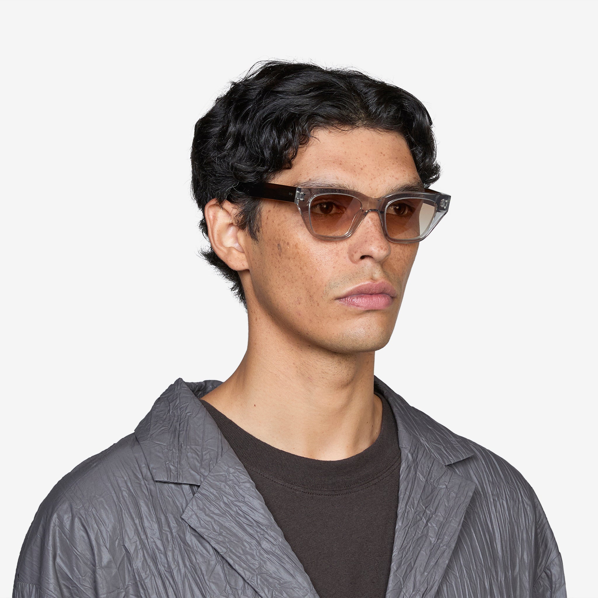 Above The Clouds x Memphis Grey Sunglasses with Gradient Lenses - Stylish UV Protection for Outdoor Activities & Fashion