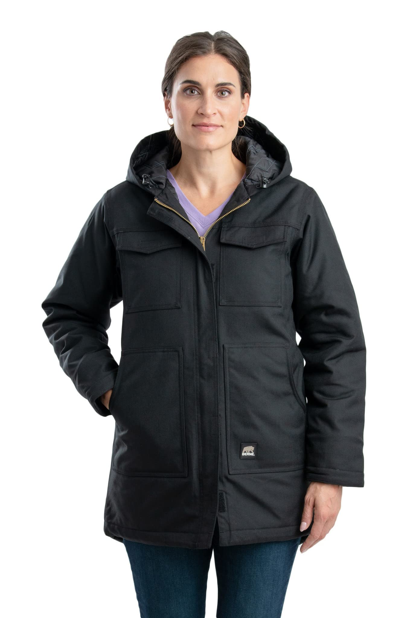 Berne Women's Icecap Insulated Winter Parka - Waterproof Cold Weather Coat for Skiing, Snowboarding & Outdoor Activities