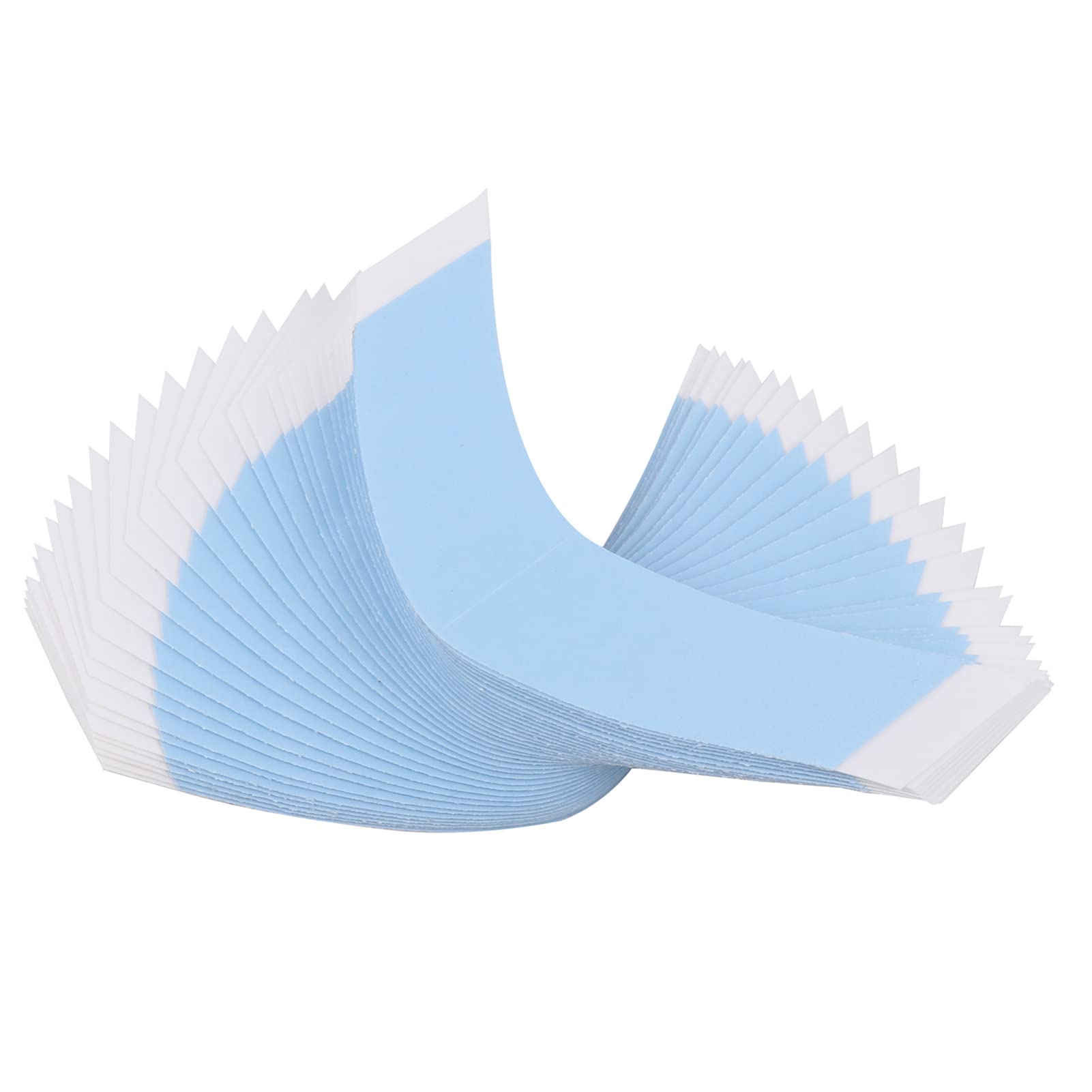 Lurrose 36 Pcs Double Sided Wig Tape - Waterproof Adhesive Strips for Lace Front Wigs, Hair Extensions & Toupees (Blue) | Secure Hold for Daily Wear, Cosplay & Special Occasions