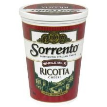 Sorrento Whole Milk Classic Ricotta Cheese - 5 Pound (4 Pack) | Fresh Italian Cheese for Lasagna, Cannoli & Baking | Perfect for Italian Recipes & Desserts