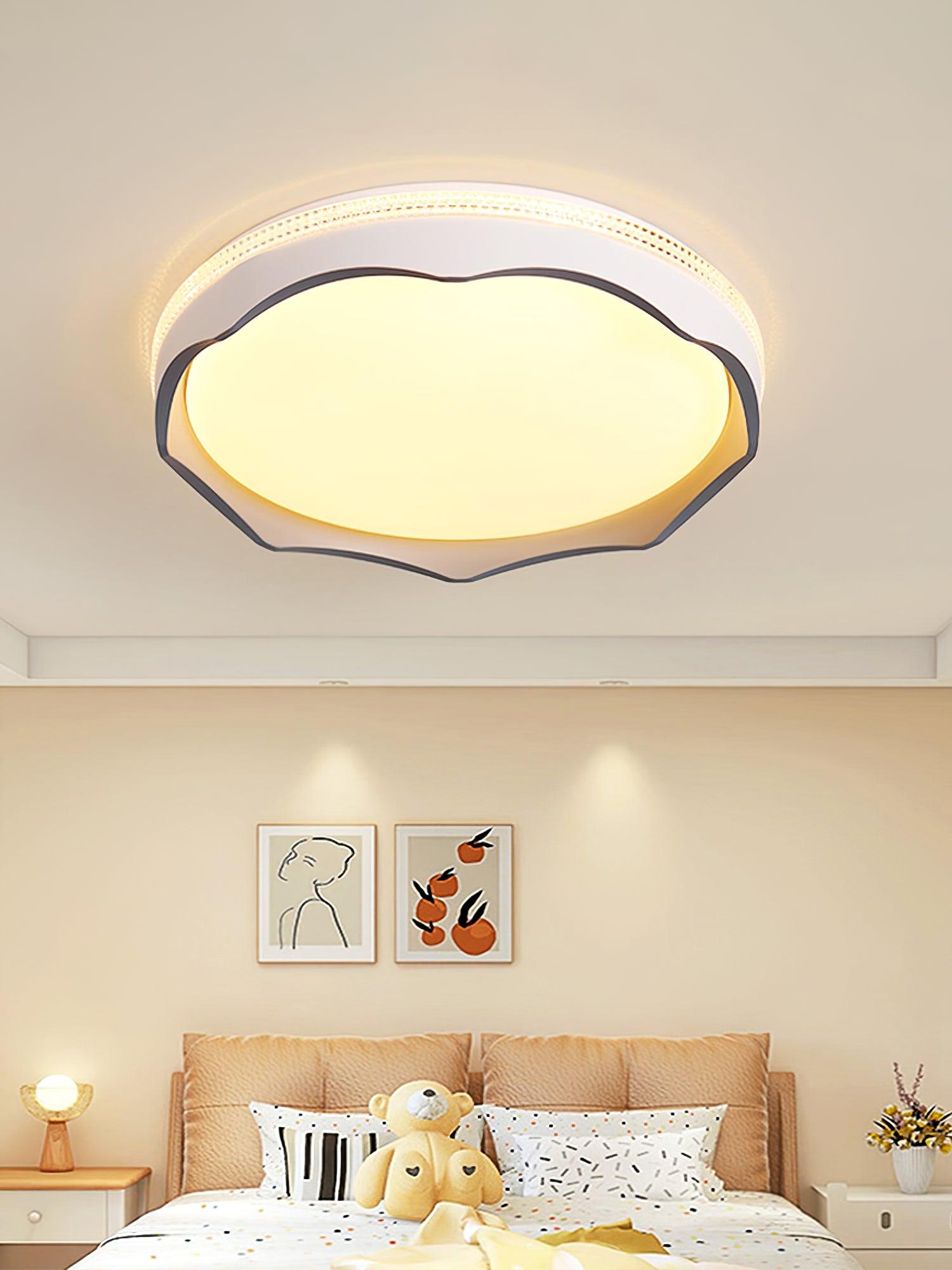 Lyric Ceiling Light Fixture - Modern LED Flush Mount Lighting for Bedroom, Living Room & Kitchen - Energy Efficient Home Decor