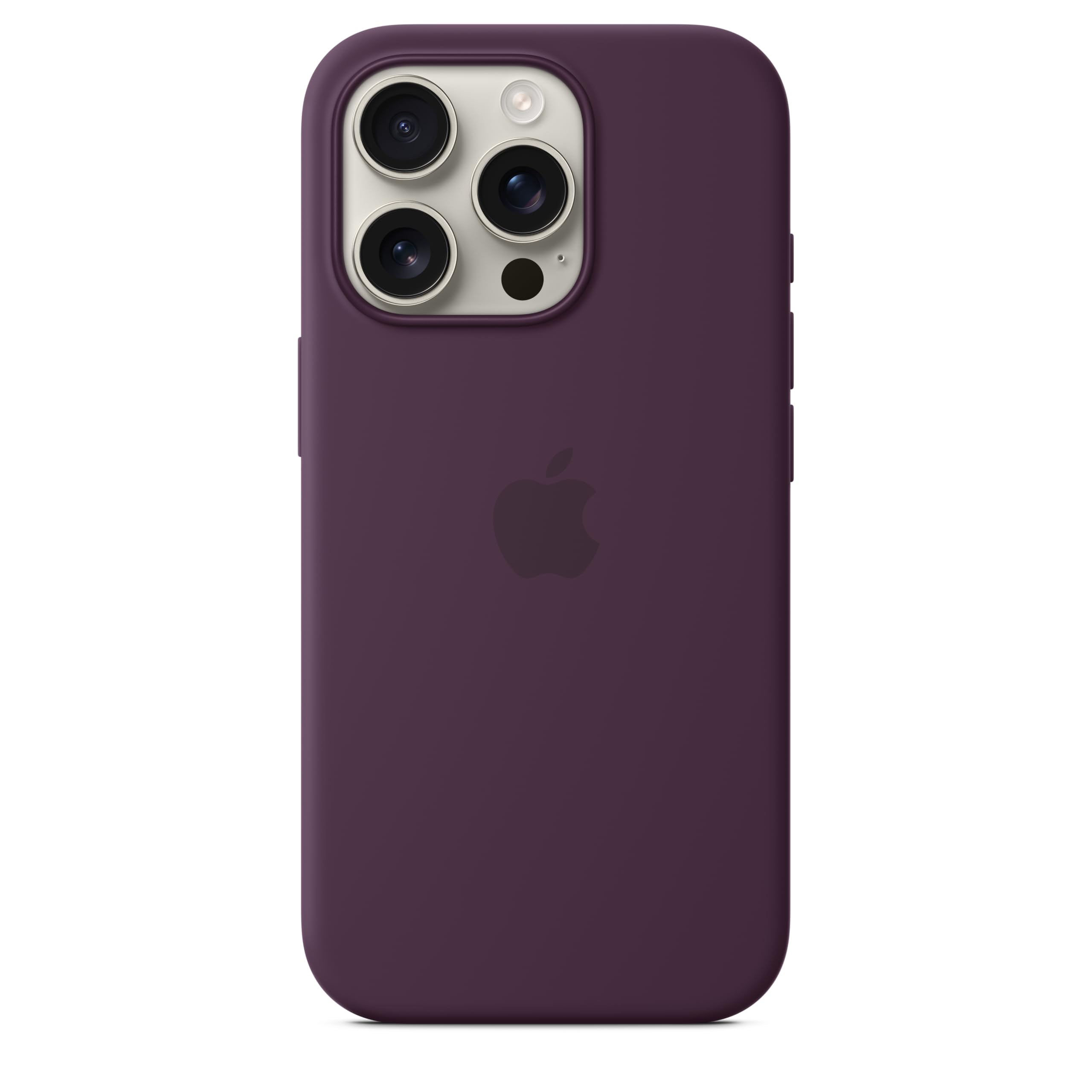 Apple iPhone 16 Pro Silicone Case with MagSafe - Plum | Shockproof Protective Cover | Slim Fit Design | Perfect for Work, Travel & Everyday Use