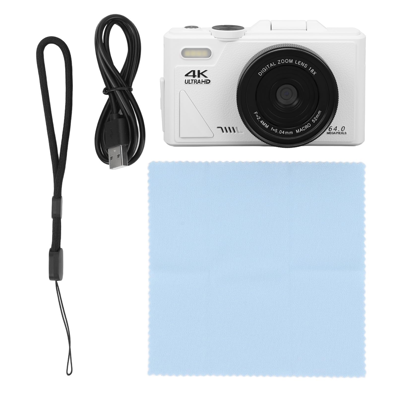 4K Digital Camera for Photography & Vlogging - 64MP Autofocus Camera with 3