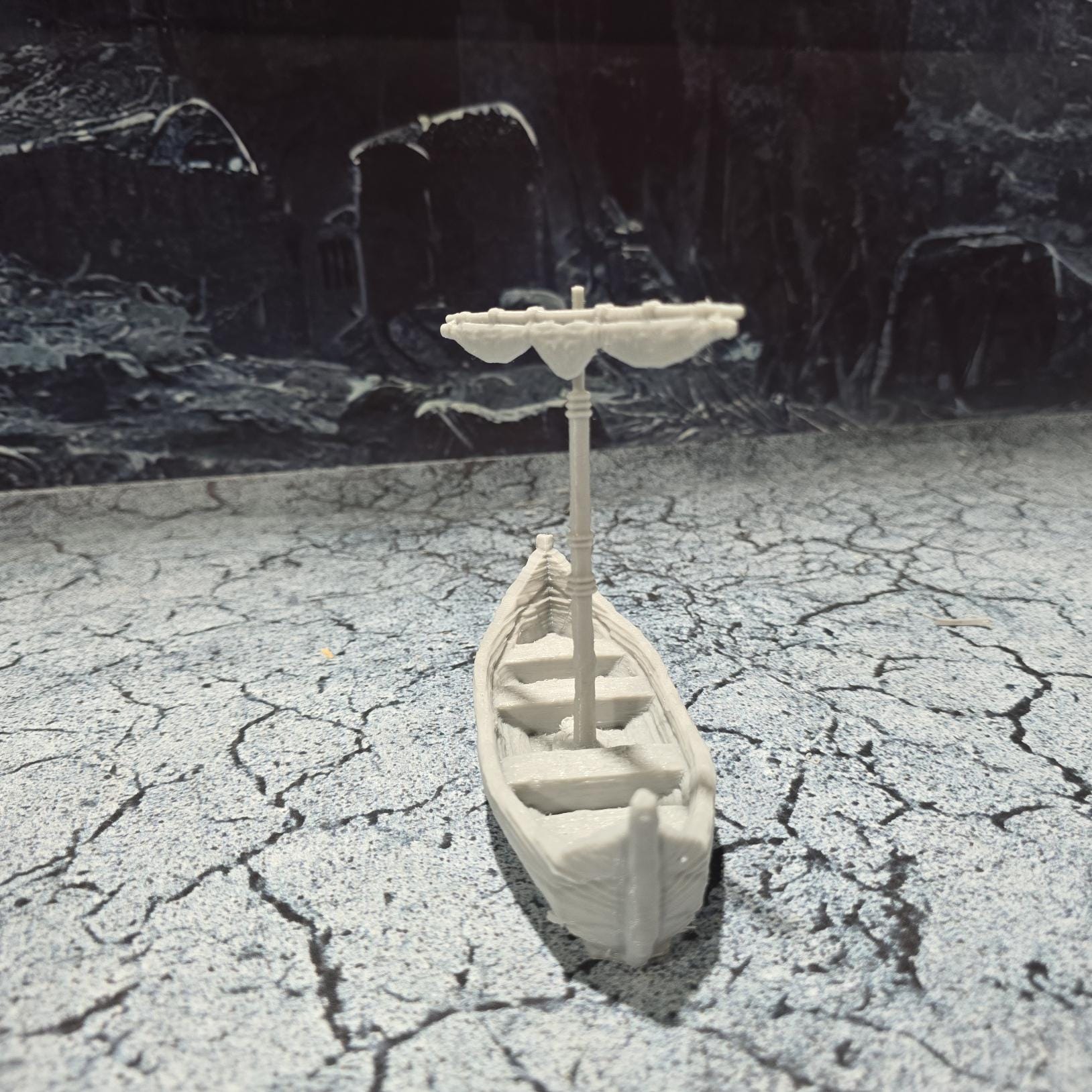 Viking Fishing Boat - 9th Century Norse Small Craft Model Kit for Naval RPGs, Maritime Dioramas & Historical Collections | Perfect for Viking Reenactments, Tabletop Gaming & Educational Displays