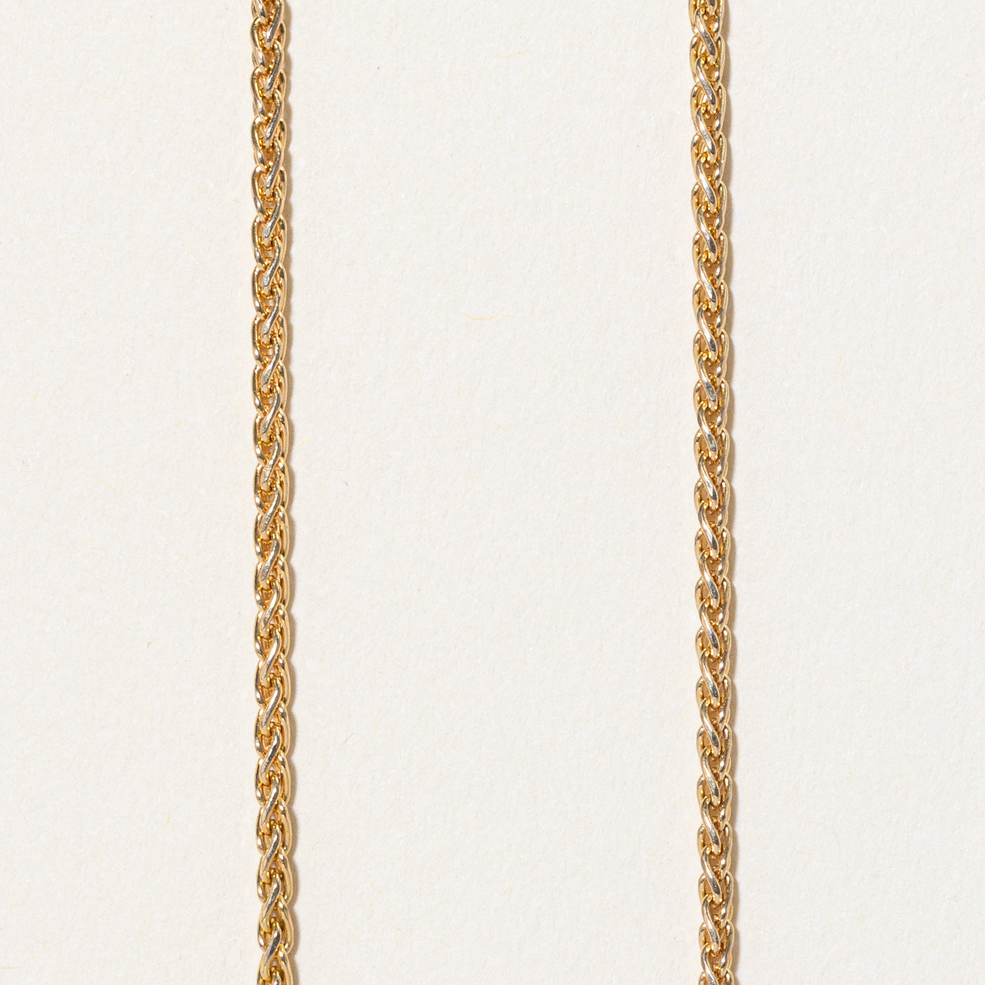 10K Yellow Gold Wheat Chain Necklace for Women - 18 Inch Solid Gold Rope Chain - Elegant Layering Jewelry for Everyday Wear and Special Occasions
