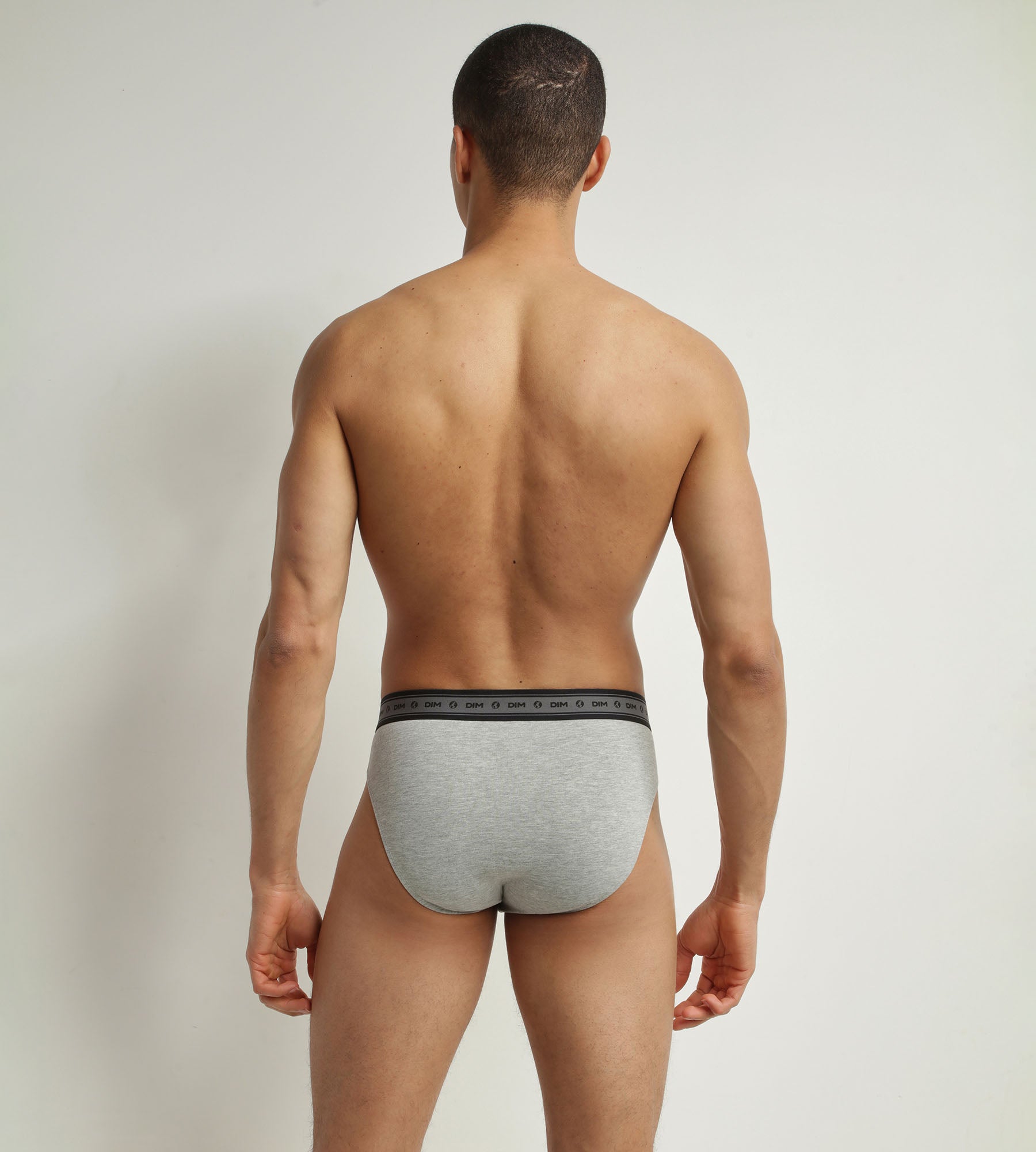 Organic Cotton Men's Boxer Briefs 2-Pack - Black & Pearl Gray - Dim Good - Soft & Breathable Underwear for Everyday Comfort & Active Wear