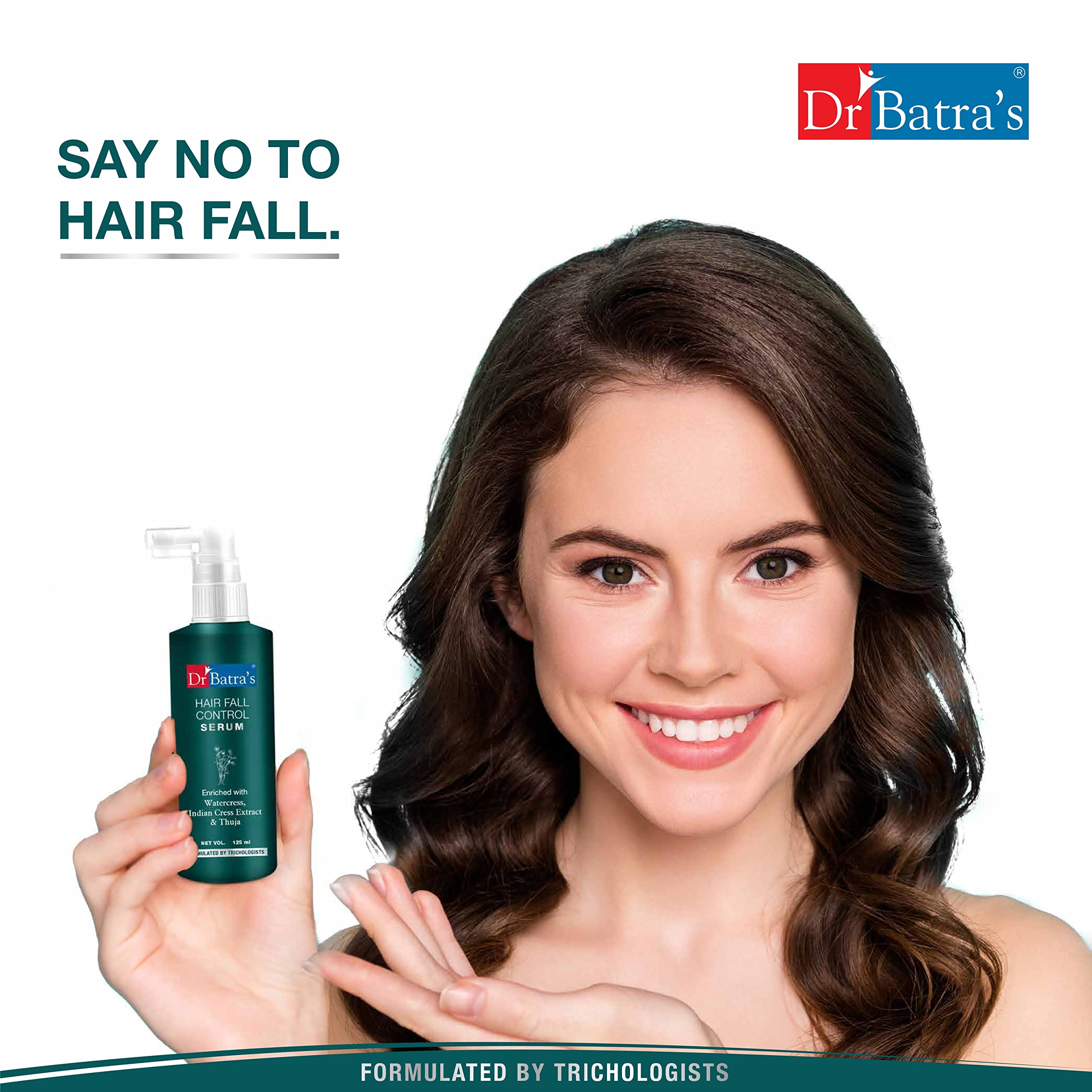 Dr. Batra's Hair Fall Control Serum (125ml) & Dandruff Cleansing Shampoo (500ml) - Enriched with Thuja, Henna & Ziziphus Jaozeiro for Balanced Oil Production - Promotes Clean, Lustrous Hair - Hair Care Set for Daily Use & Scalp Treatment