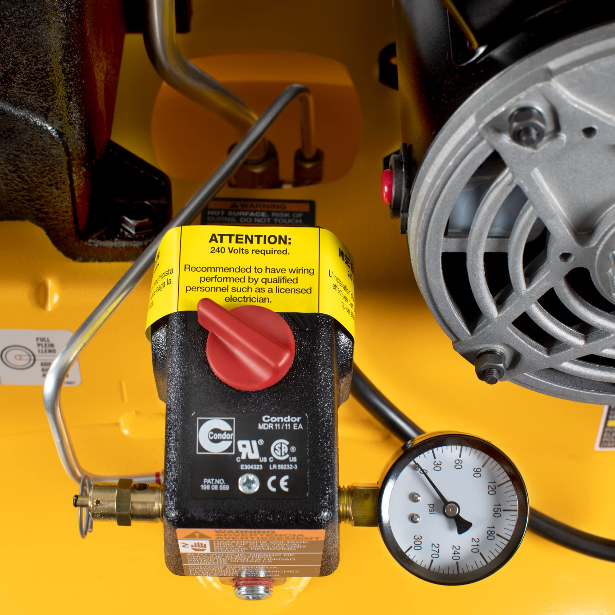 DEWALT 60 Gallon Vertical Air Compressor - 3.7 HP, 155 Max PSI Heavy Duty Stationary Air Compressor for Workshop, Garage & Industrial Use | Powerful Air Tool for Woodworking, Auto Repair & Construction Projects