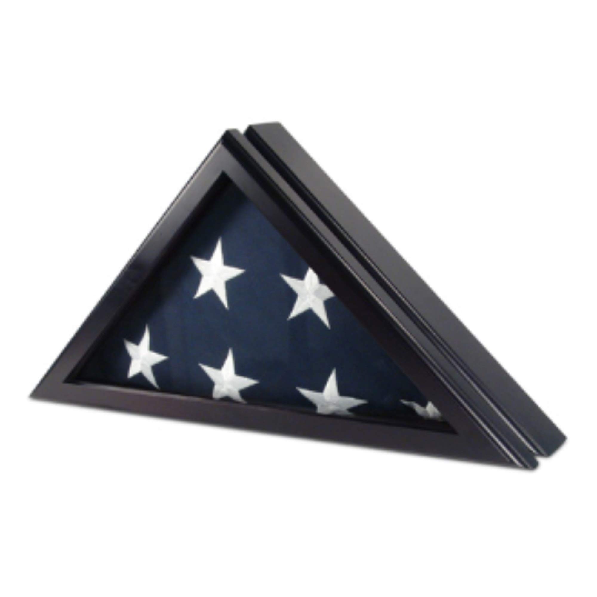 Premium Flag and Certificate Display Case - Made from Original Uniform Fabrics - Perfect for Military, Awards & Office Decor