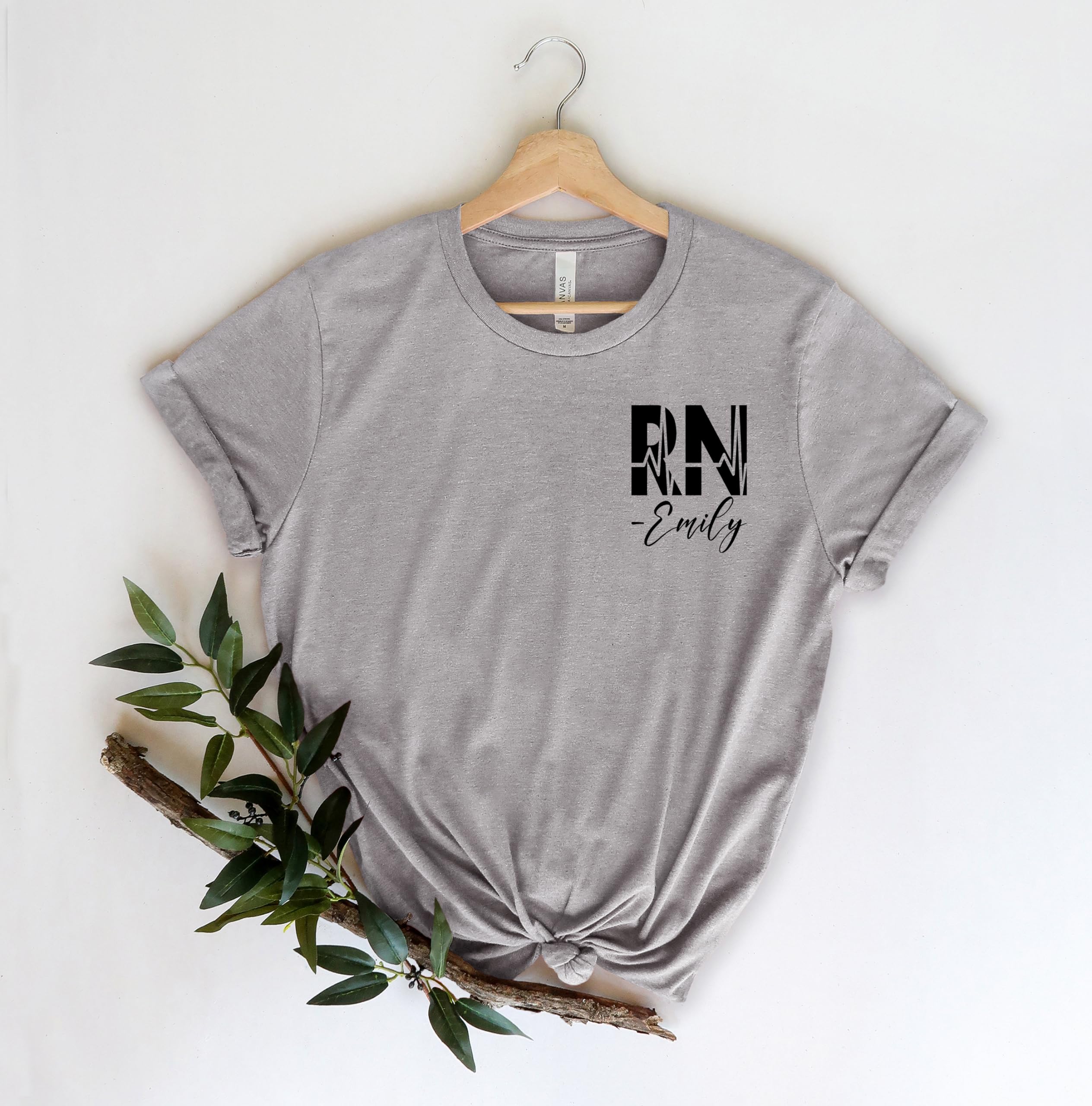 Custom Personalized RN Nurse Shirt - Gift for Registered Nurses, Nursing Students & Women - Perfect for Nurse Week, Graduation & Work - Funny & Inspirational Nursing T-Shirt