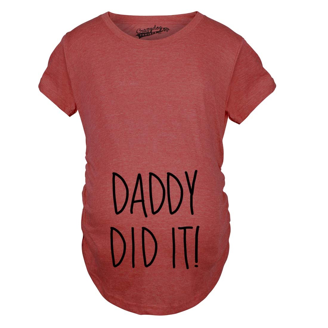 Funny Maternity 'Daddy Did It' T-Shirt - Cute Pregnancy Announcement & Gender Reveal Tee for Expecting Parents | Perfect for Baby Showers, Gender Reveal Parties & Pregnancy Photos