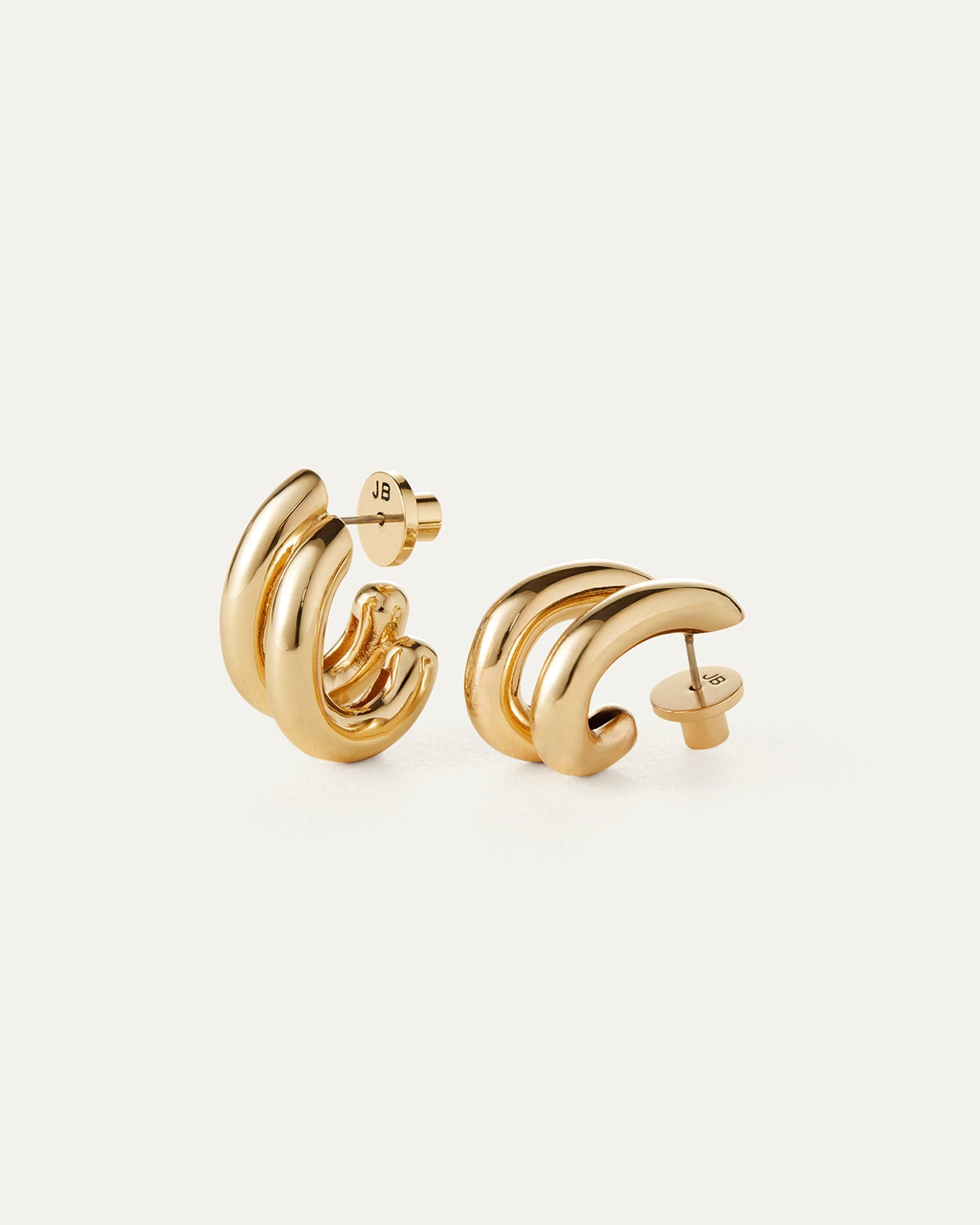 Florence Elegant Dangle Earrings for Women - Gold Plated Hoop Earrings with Crystals - Perfect for Parties, Weddings & Everyday Wear