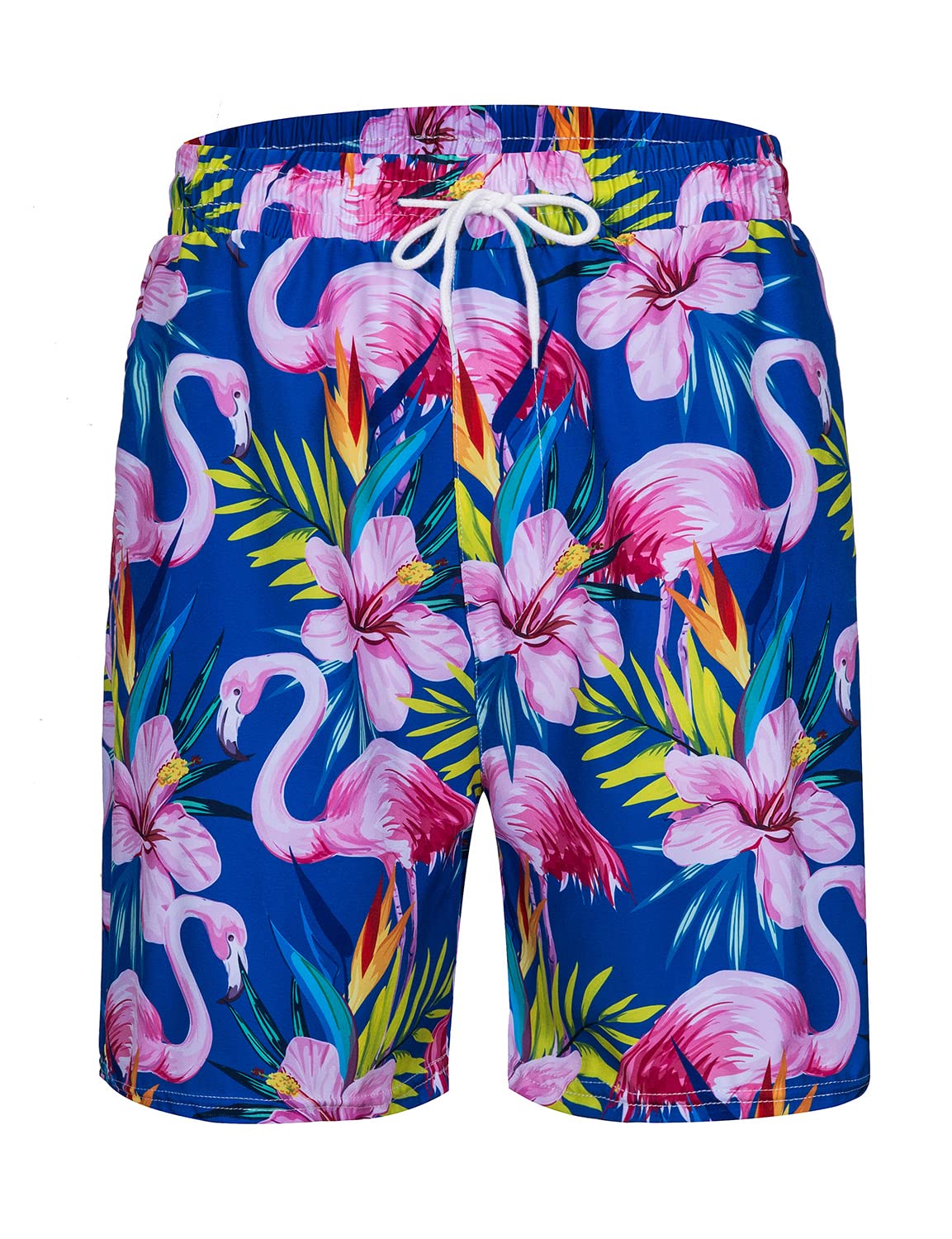 TUNEVUSE Men's Hawaiian Shirt and Shorts Set - 2 Piece Tropical Beach Outfit with Floral Print & Bucket Hat | Summer Vacation, Luau Party, Poolside Relaxation Outfit for Men