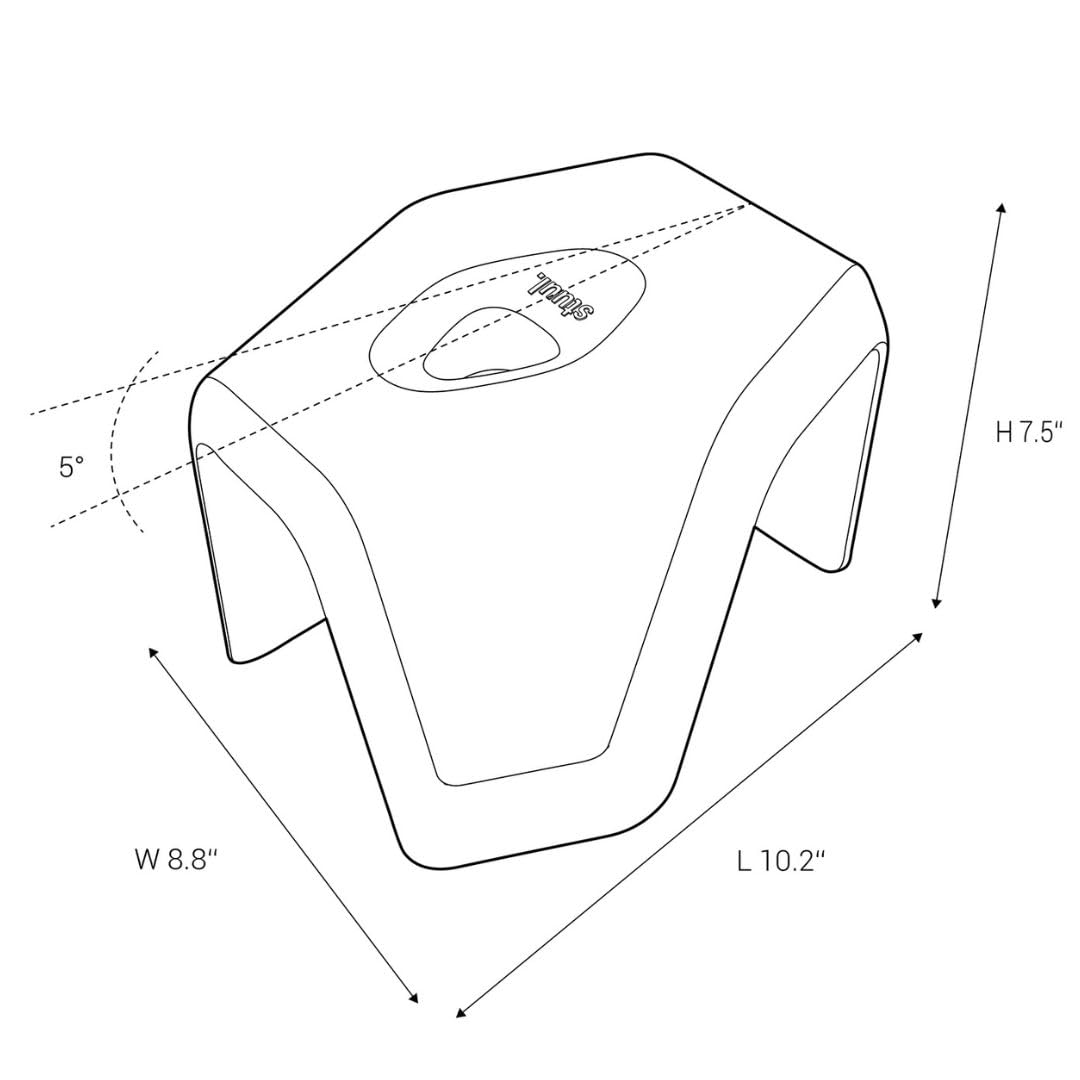 STUUL Toilet Stool for Adults - Ergonomic Bathroom Stool for Natural Bowel Movement & Constipation Relief | Healthy Gut Support | Perfect for Home, Office & Travel Use