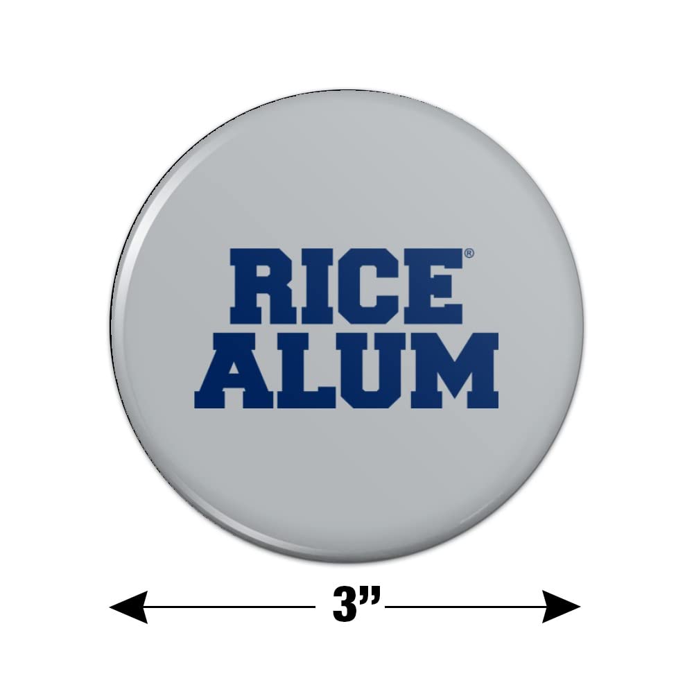 Rice University Owls Alumni Kitchen Refrigerator Locker Button Magnet - Perfect for Dorm Rooms, Offices & Home Decor
