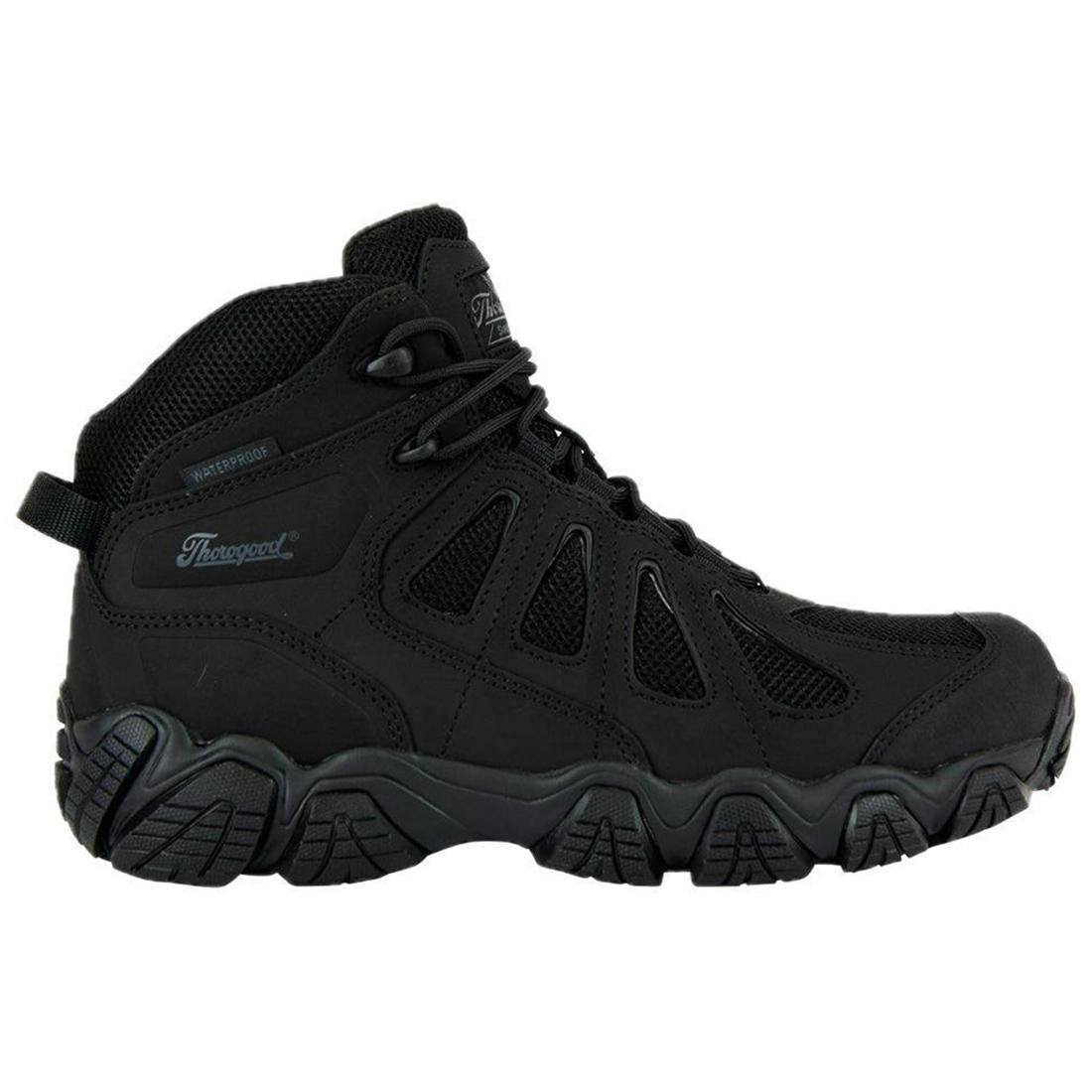Crosstrex Series Mid Hiker Composite Toe Work Boots - Waterproof, Slip Resistant, Black - Perfect for Construction, Hiking & Outdoor Work