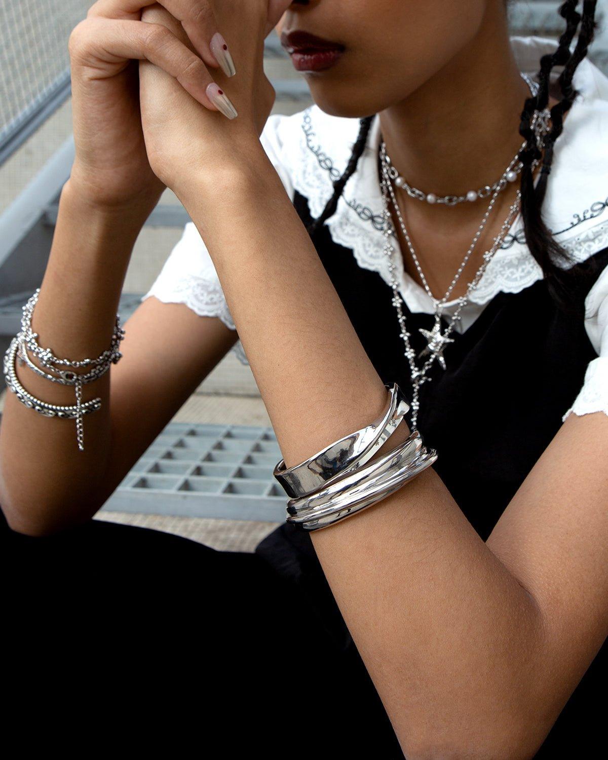 Elegant Silver Bangles for Women - Stackable Bracelets for Everyday Wear & Special Occasions