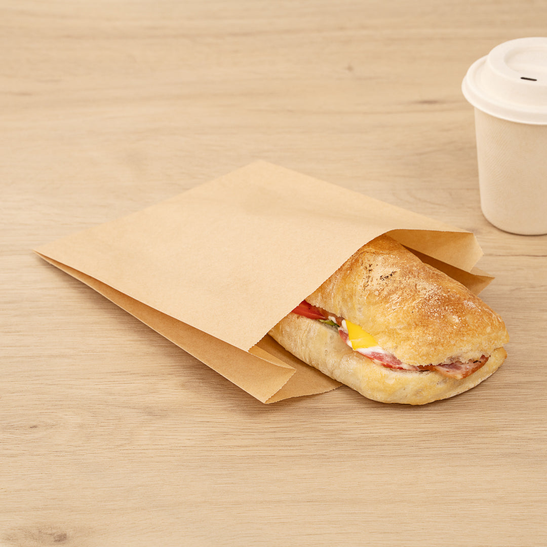 Eco-Friendly Silicone Coated Kraft Paper Sandwich & Snack Bags - 7