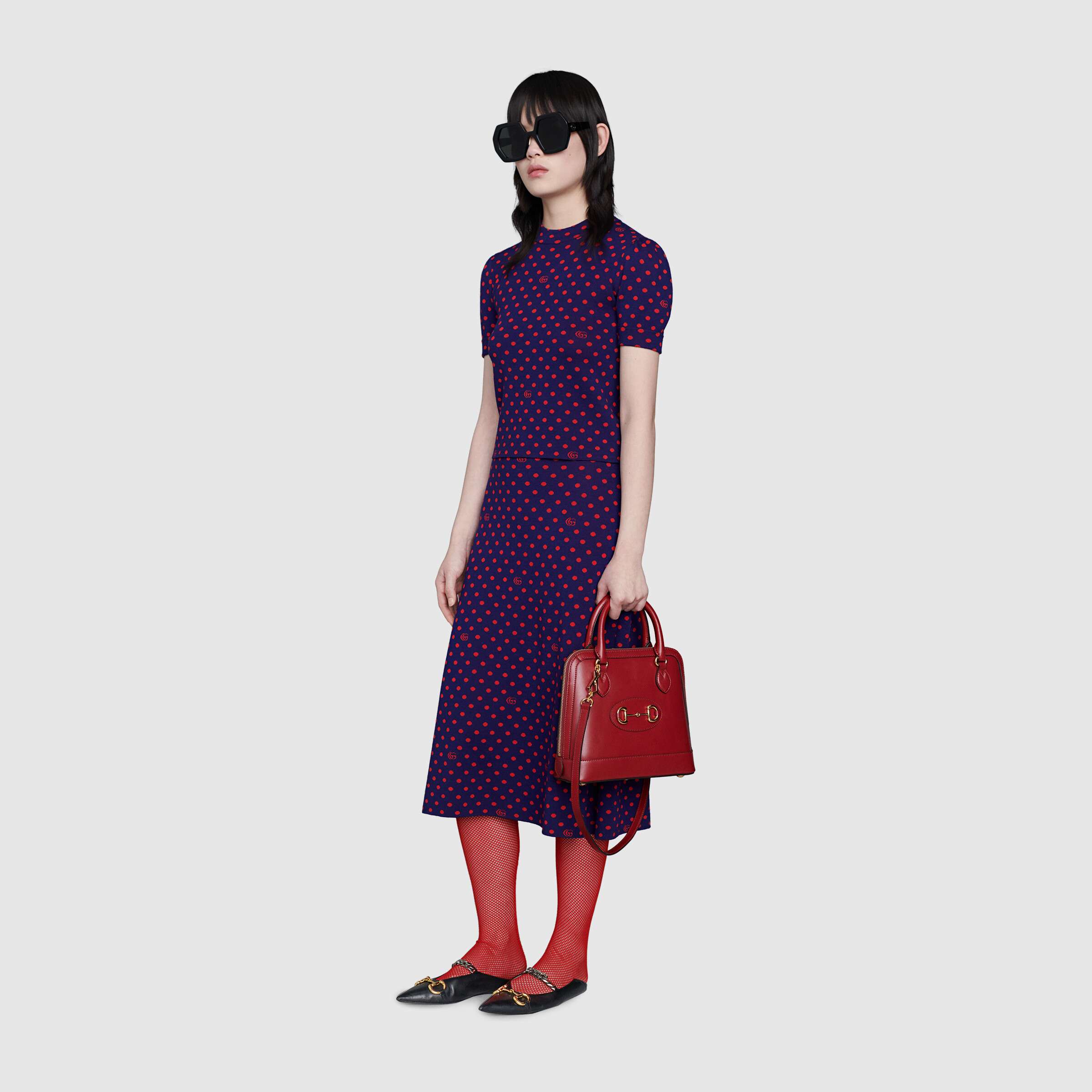 Gucci 1955 Horsebit Small Top Handle Bag in Red | Luxury Leather Crossbody Purse for Women | Perfect for Date Night, Office & Special Occasions