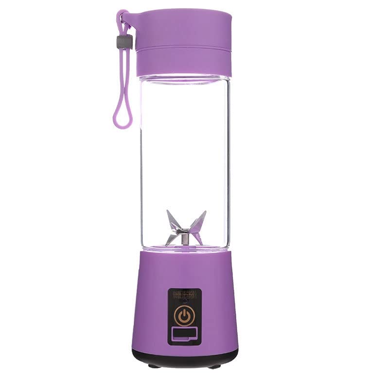 Portable USB Rechargeable Mini Juicer - Multifunctional Personal Blender for Smoothies, Juices & Shakes | Easy to Use & Clean | Perfect for Travel, Office, Gym & Home (Color: Orange, Size: 2 Blades) | Make Healthy Drinks On-The-Go & Post-Workout Recovery