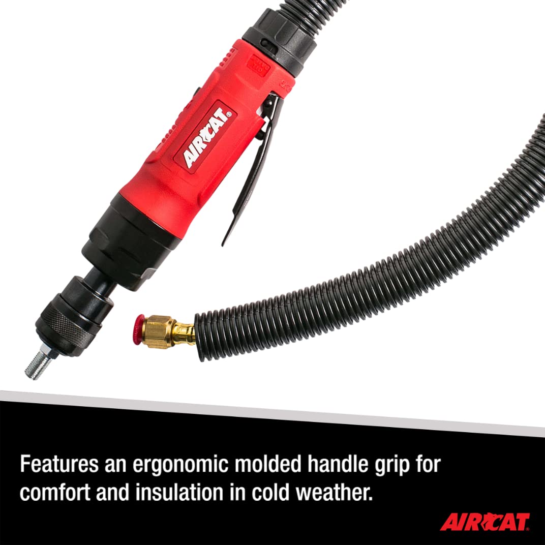 AIRCAT 6403 .6 HP Low Speed Composite Tire Buffer - 3,600 RPM Pneumatic Tire Polisher for Car, Truck & Motorcycle Wheels - Professional Auto Detailing & Tire Shine Tool