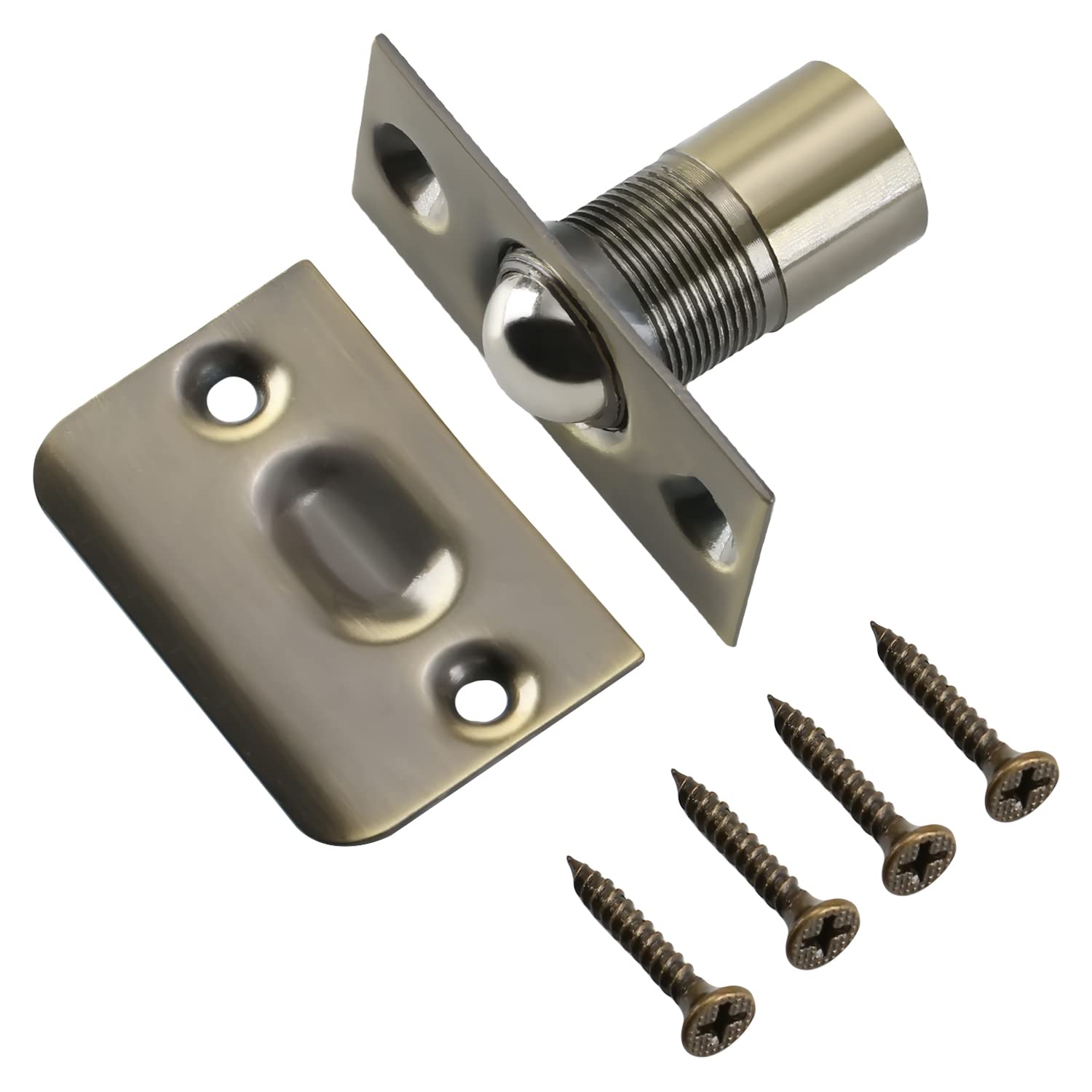 Stainless Steel Adjustable Ball Catch Hardware with Strike Plate - 2.13