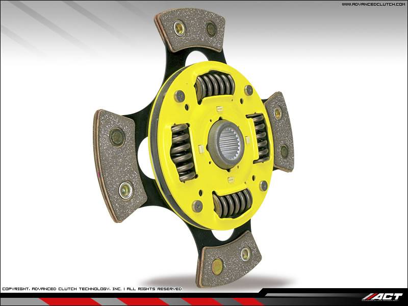 Heavy Duty ACT 4 Puck Clutch Kit with Sprung Hub for 2003-2005 Dodge Neon SRT4 - High Performance Racing & Street Use