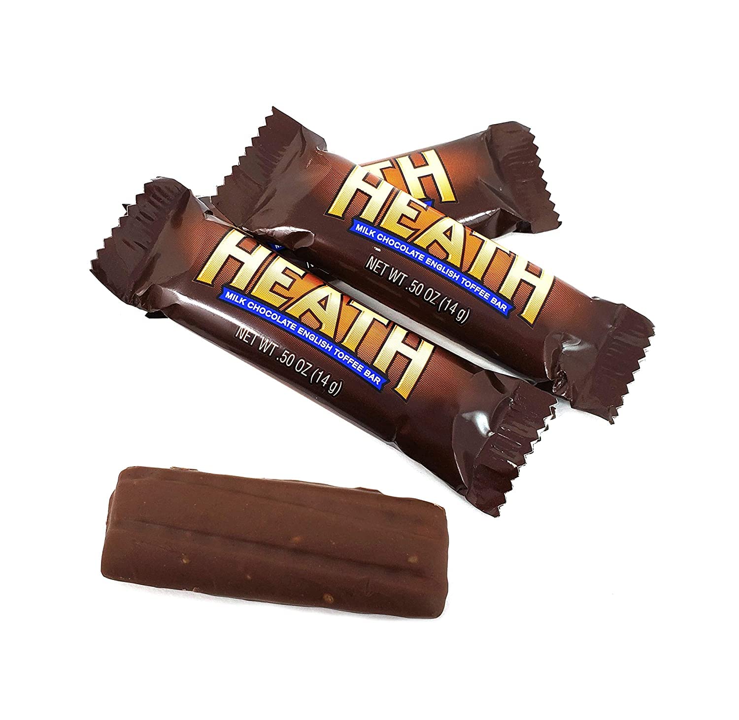 HERSHEY'S HEATH Milk Chocolate English Toffee Snack Size Bars - Individually Wrapped Bulk Candy (8 lbs) - Perfect for Christmas Gifts, Halloween Treats, Party Favors & Office Snacks