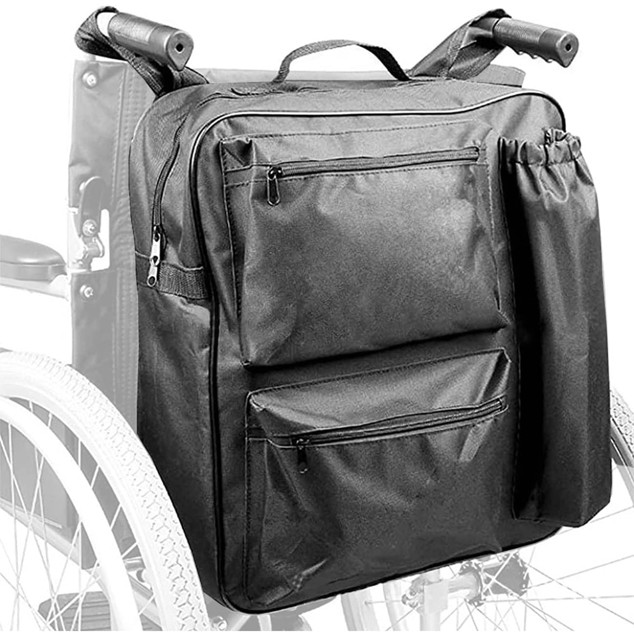 Universal Wheelchair Backpack - Multifunctional Storage Bag for Mobility Scooters & Wheelchairs | Durable Travel Accessories for Adults & Seniors | Perfect for Outdoor Adventures, Shopping & Daily Commute