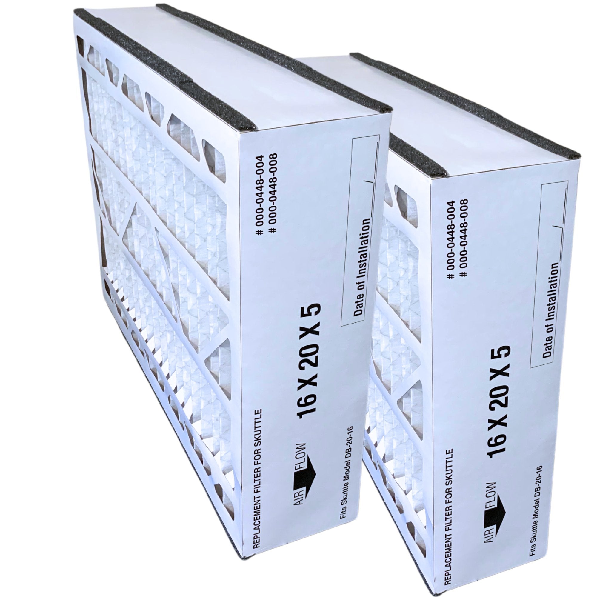 Skuttle 000 0448 004 20x16x5 MERV 8 Furnace Air Filter - 2 Pack | Compatible with Atomic | Perfect for Home HVAC Systems & Air Purifiers